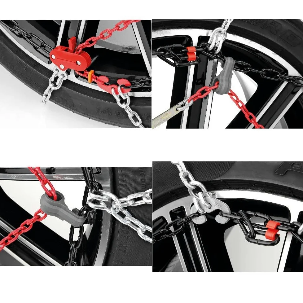 Cadenas DE Nieve para NEUMÁTICOS 185/80-15 CIRCULO 15" (16461) Pareja Cadena Coche Malla COMPACTA 12MM HOMOLOGADAS LAMPA para NEUMÁTICOS Llantas Coches Ice DE Emergencia