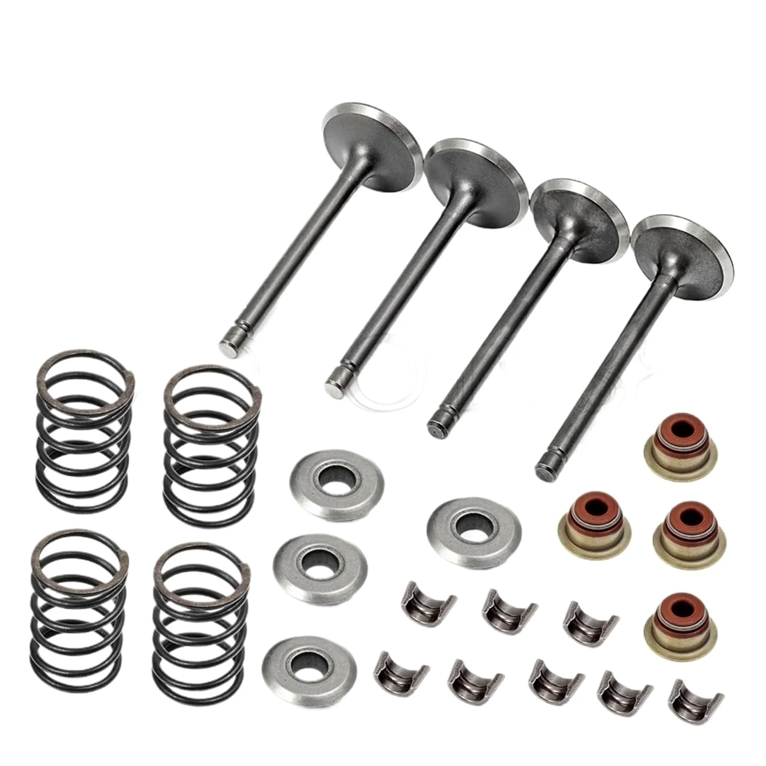 Compatible Con Fuji Robin 295cc EH29C carrito Compatible golf MIC 91-02 Sello de admisión Retenedores resorte escape válvulas Grupo de cilindros Pistón Kit