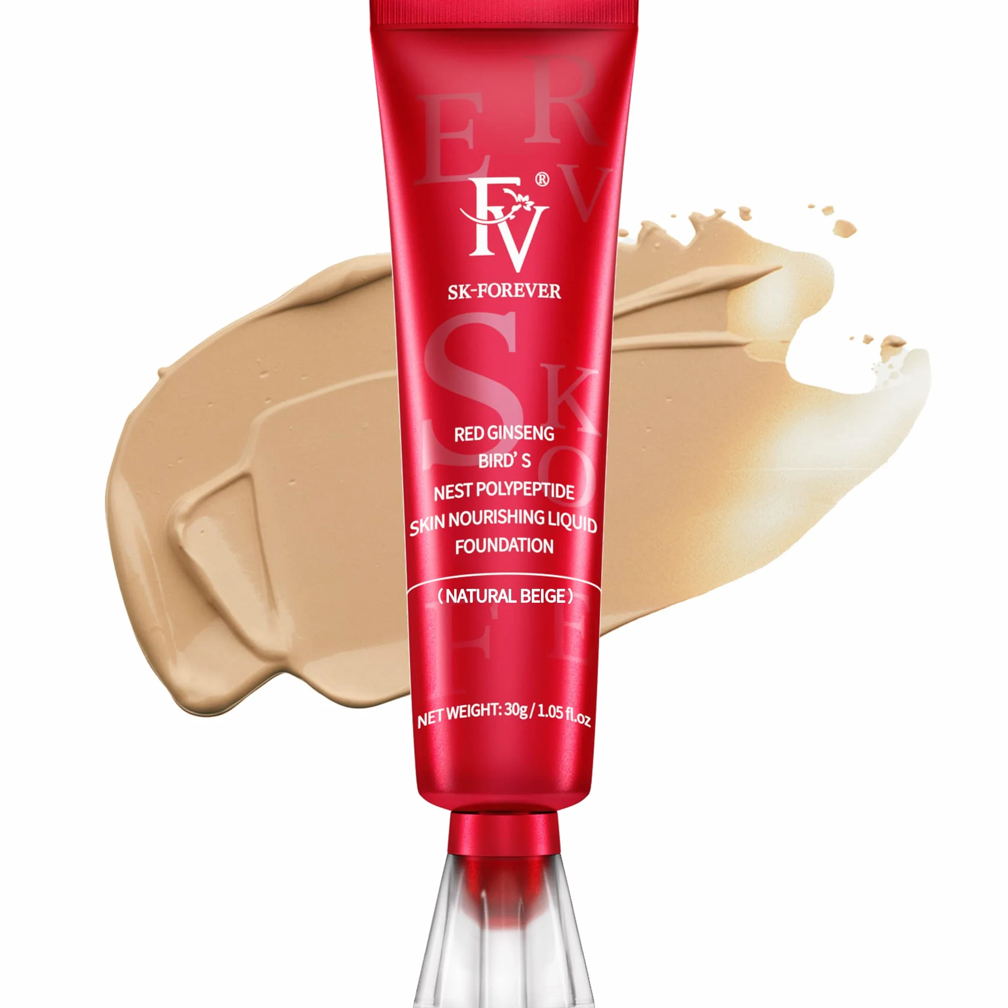 Base de Maquillaje Impermeable Acabado Mate Larga Duradero 30g Beige