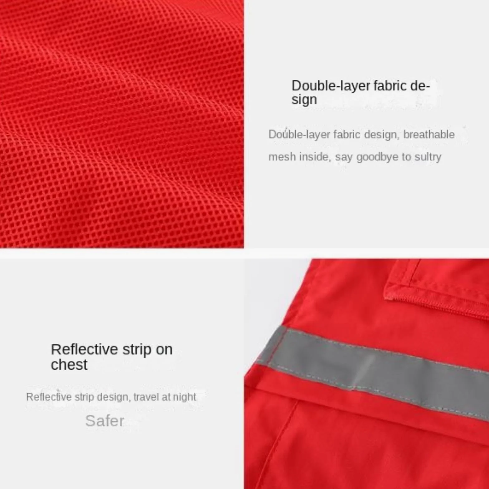 Chaleco Reflectante Impermeable For Exteriores, Ideal For La Seguridad En El Trabajo Nocturno.