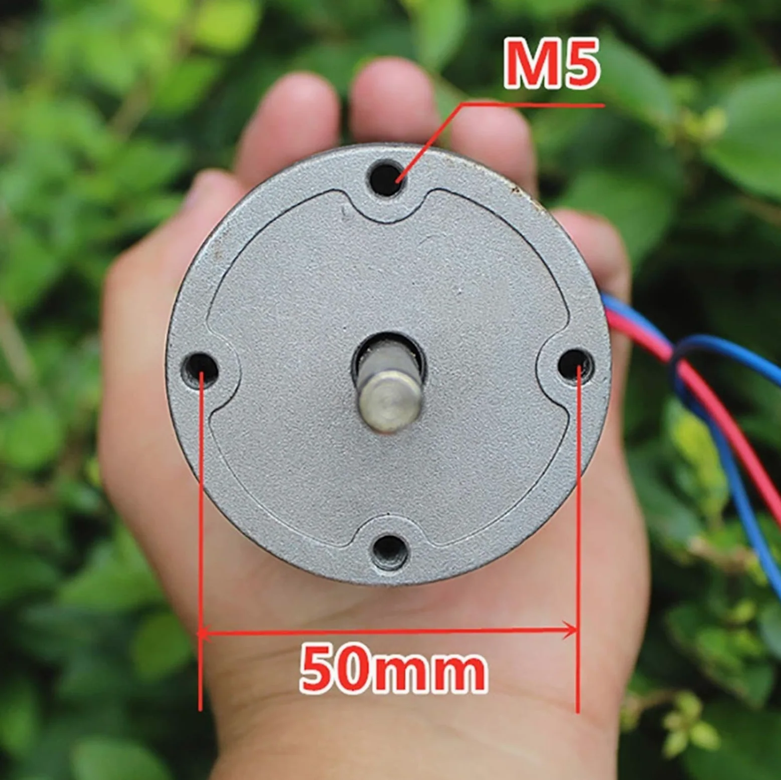 electronic starter de CC electronic starter de CC de imán permanente de alta potencia de 50 W, diámetro del eje del conmutador de escobillas de carbón de 8 mm, con rodamientos de bolas traseros delant