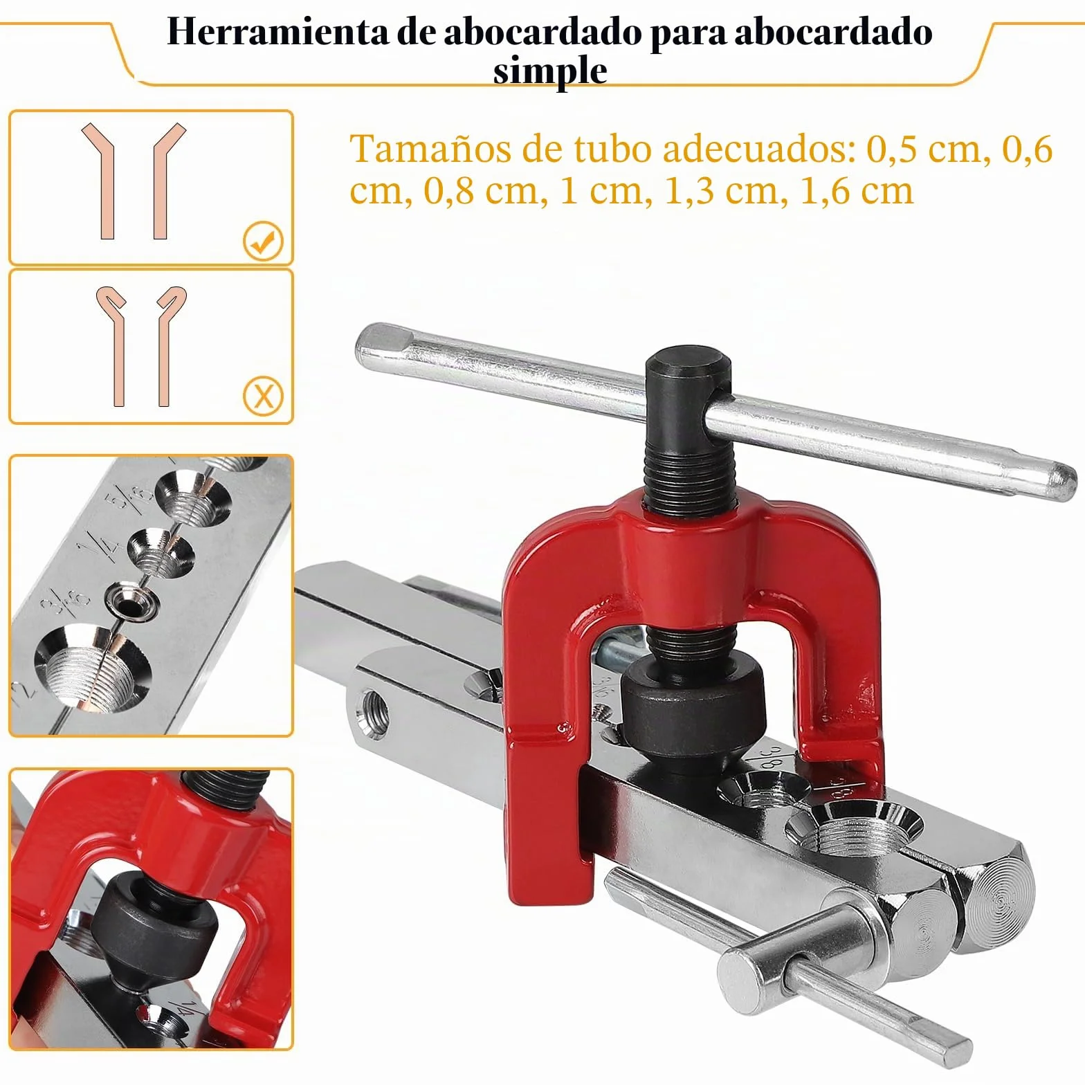 efuturetime Herramienta Ensanchamiento para Mangueras de Freno con Dobladora de Tubos, 7,6 m de Líneas de Freno, Mini Corta Tubos 3-16 mm, 16 Conexiones de Tornillo, 4 Conectores, Flangeado Simple