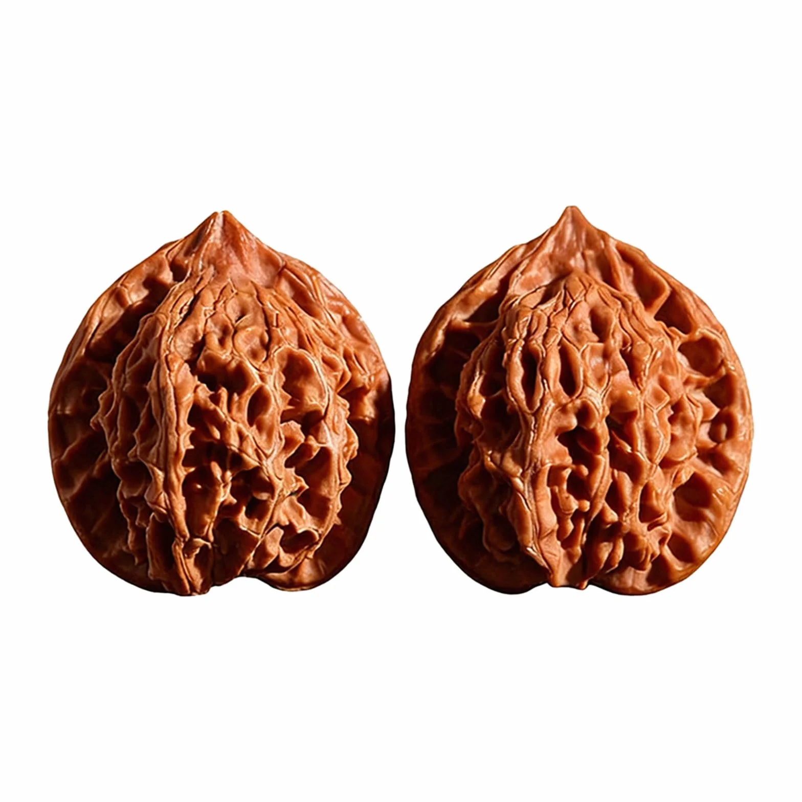 Wenwan Nueces chinas alivio del estrés masaje manos fortalecimiento natural 2 unidades 3,7 x 3,7 x 8 cm