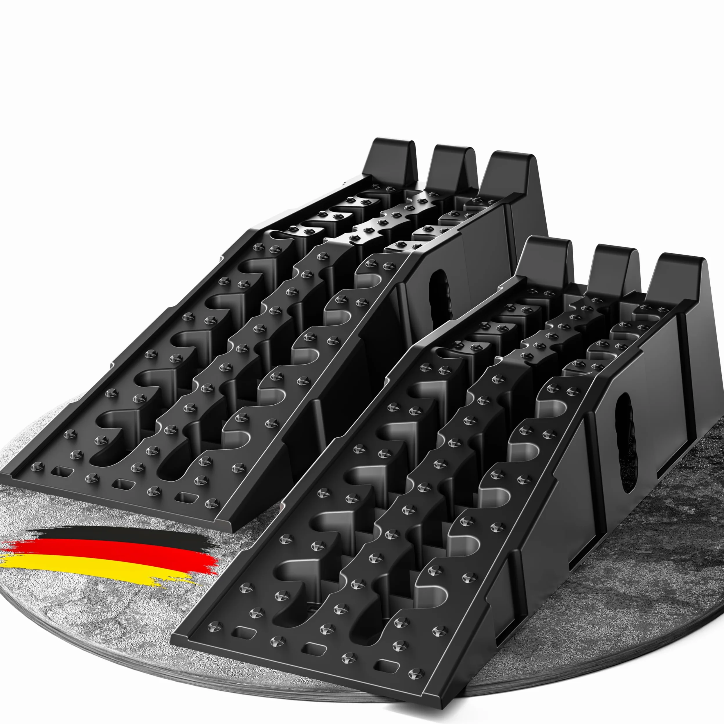 WERKTHOR Rampas Drive-on 2 Piezas para Coche Máximo Agarre 5t Resistente