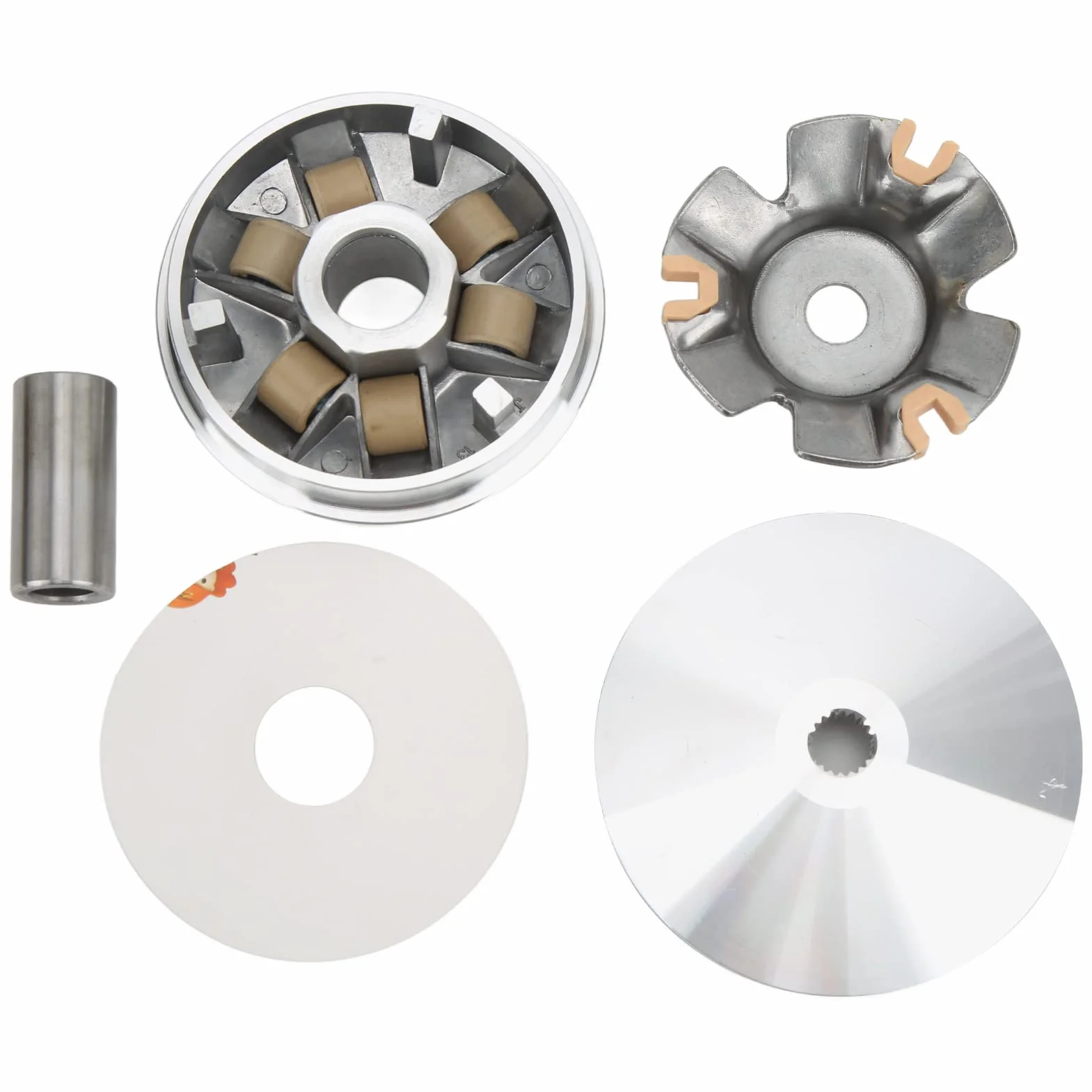 OUKENS Kit variador de carreras, kits variadores completos, accesorios de motocicleta de embrague delantero de motor para GY6-125 150 157CC