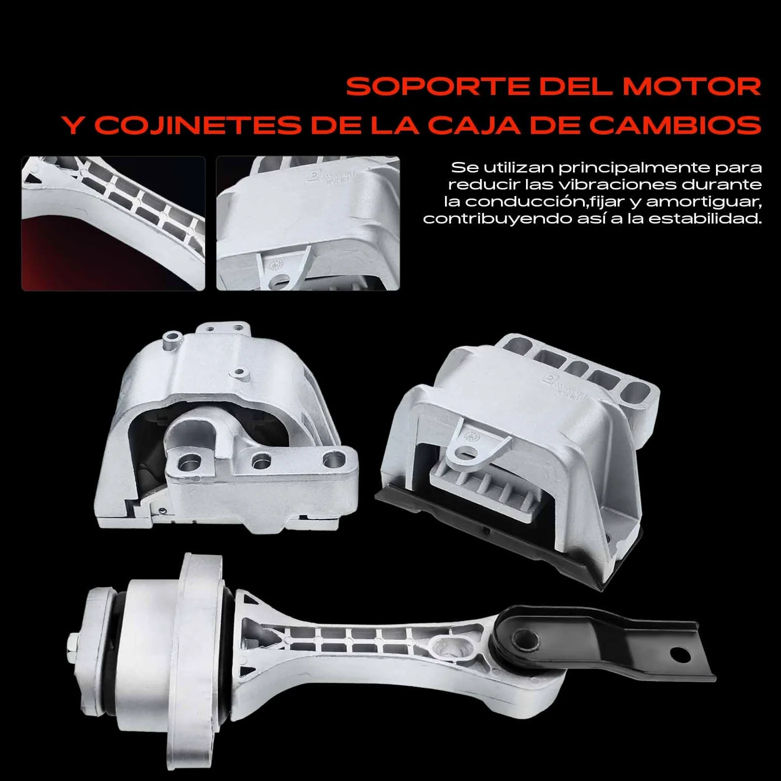 Frankberg 2 soportes de motor + 1 soporte de transmisión | 1J0199262BF; Compatible con: Nuevo Beetle 1C1 9C1, A3 8L1, B.o.r.a 1J2, Golf IV Variante 1J5, O.c.t.a.v.i.a I 1U2