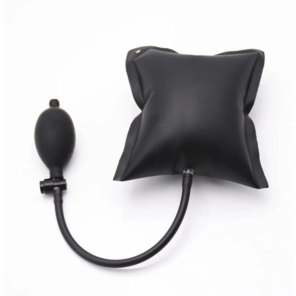 Bomba de cuña de aire, paquete de alineación de cuña de aire inflable TPU para puerta de coche abridor de puerta para puertas ventanas herramienta de instalación negro 15 x 16 cm