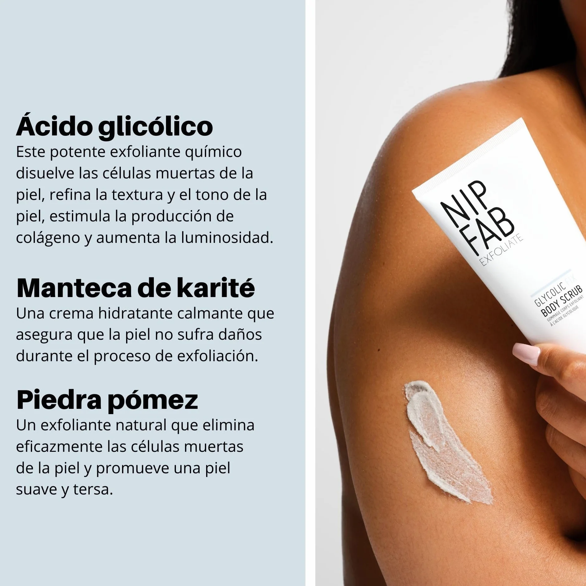 Nip+Fab Glycolic Fix Exfoliante corporal, 200 ml