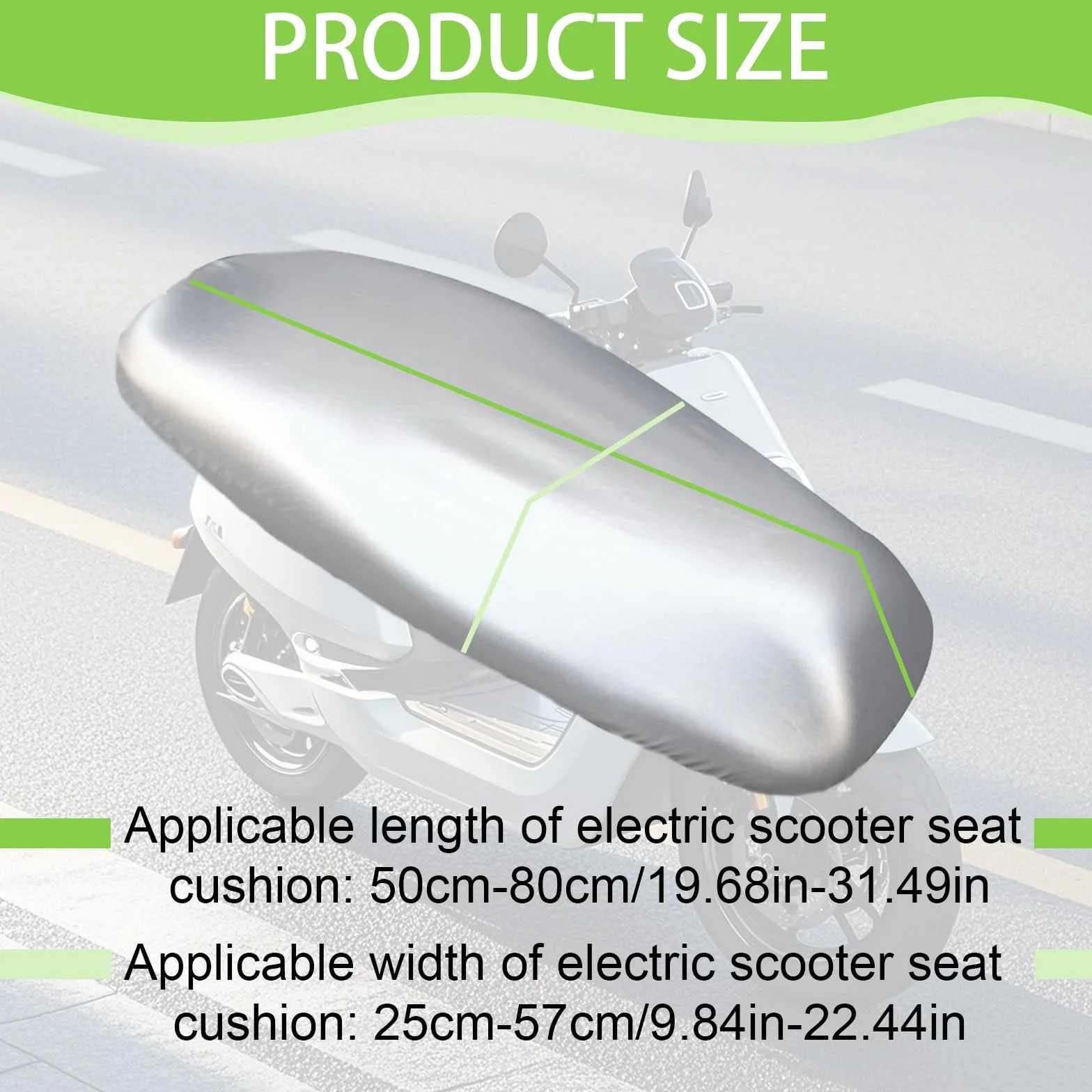 Funda Asiento Moto Antideslizante y Resistente a Arañazos, Protección Universal, Asiento Moto Protege de La Lluvia y el Sol, Funda Scooter para Todo Tipo de Motos y Scooters (Plateado)