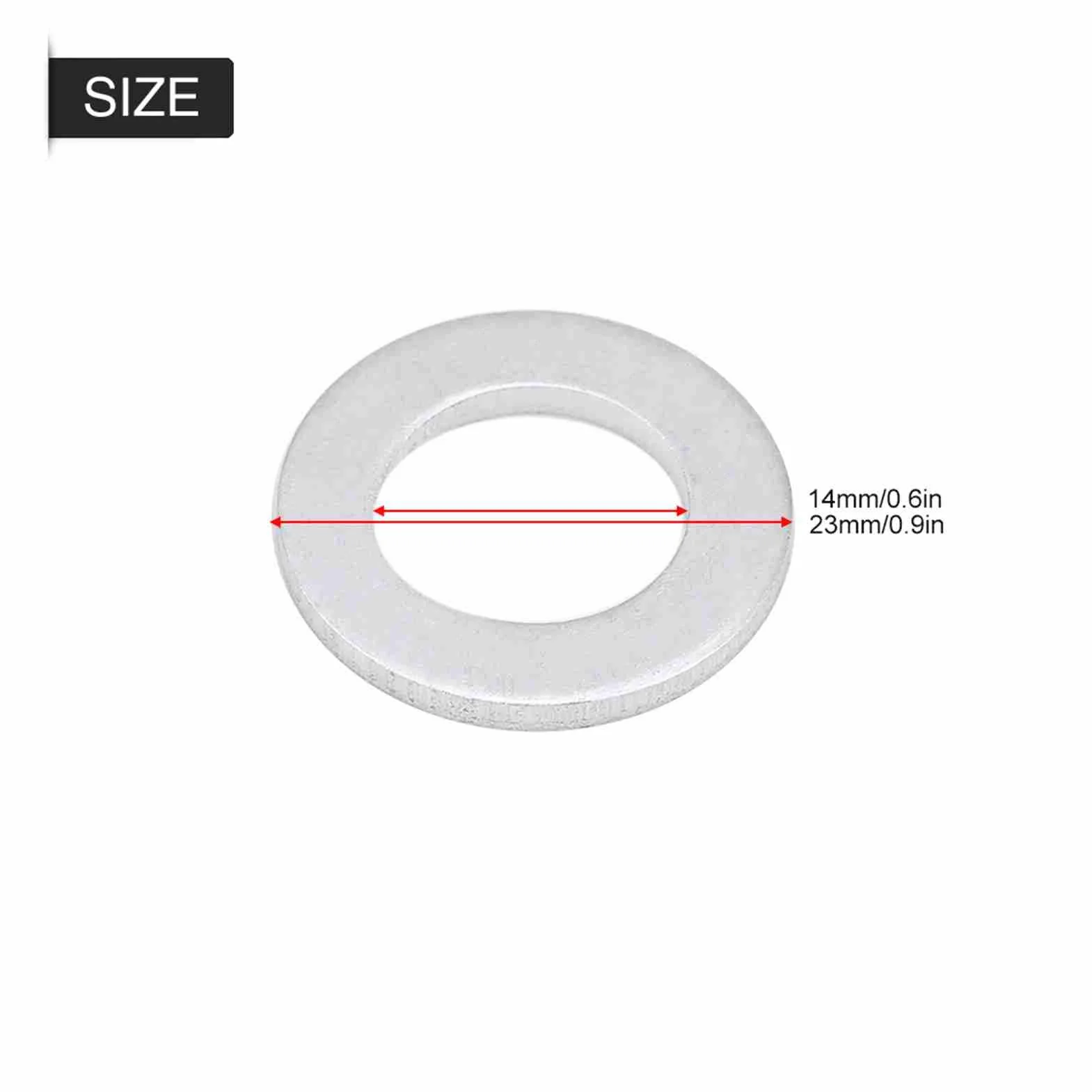 Paquete de 10 Juntas de drenaje de aceite de aluminio Kit de juntas de arandela 14MM joint vis de vidange moto v-strom