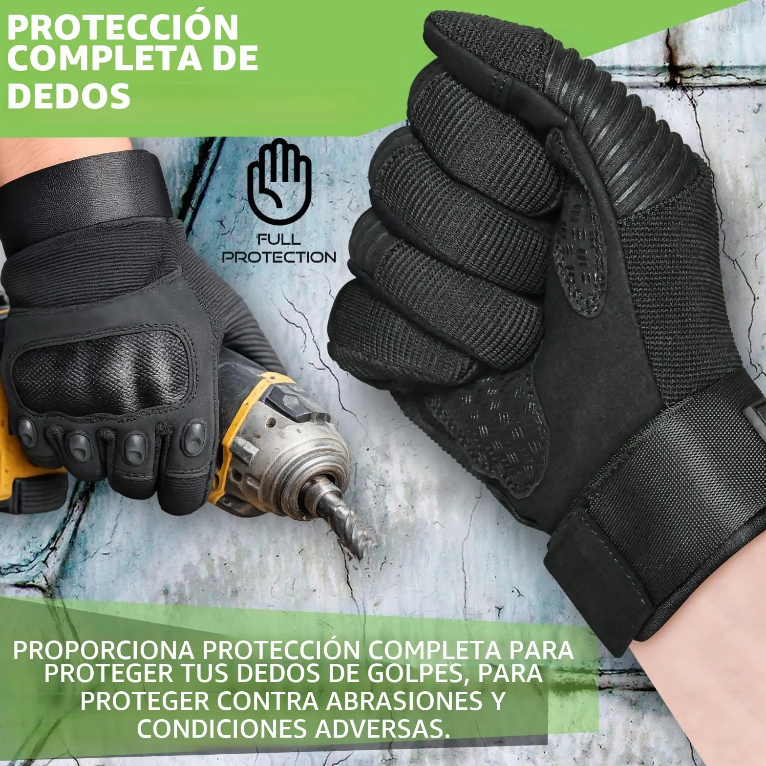 WESTWOOD FOX WFX Guantes de motocicleta táctiles dedo completo para hombres y mujeres