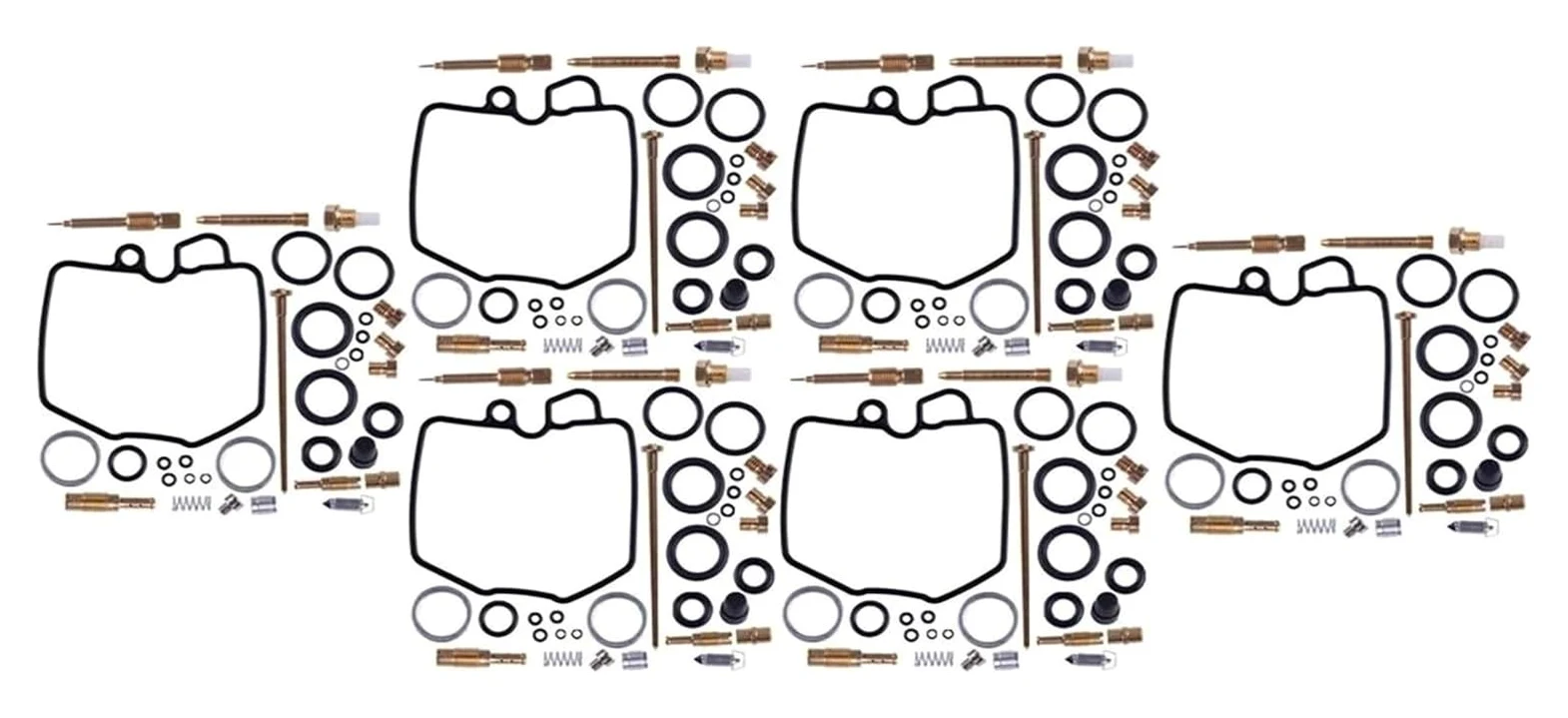 Kit De Reparación Y Reconstrucción Carburador Motocicleta para CBX 1000 1978-1983 Pro Link 1981-1983 Incluye 6 Juegos Juntas Diafragma Carburador de Motocicleta