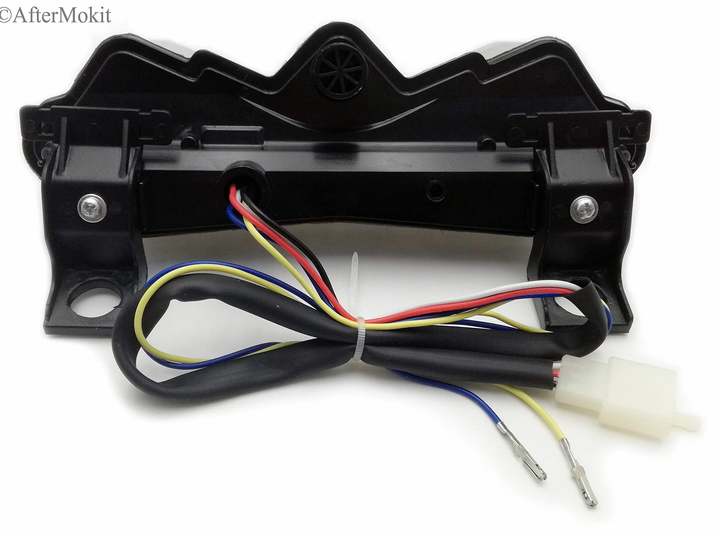 AfterMokit Luz trasera LED de repuesto integrada con intermitentes para Kawasaki Ninja ZX-6R ZX636 ZX-6RR ZX600 2003-2004 Z1000 2003-2006 6 pulgadas agujero centro lente humo