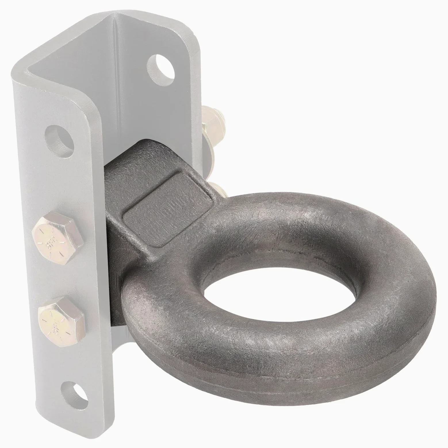 Anillo de enganche de pinza, diámetro interior de 3 pulgadas, peso nominal de remolque 24000 libras, acero forjado resistente, requiere soporte de canal adicional