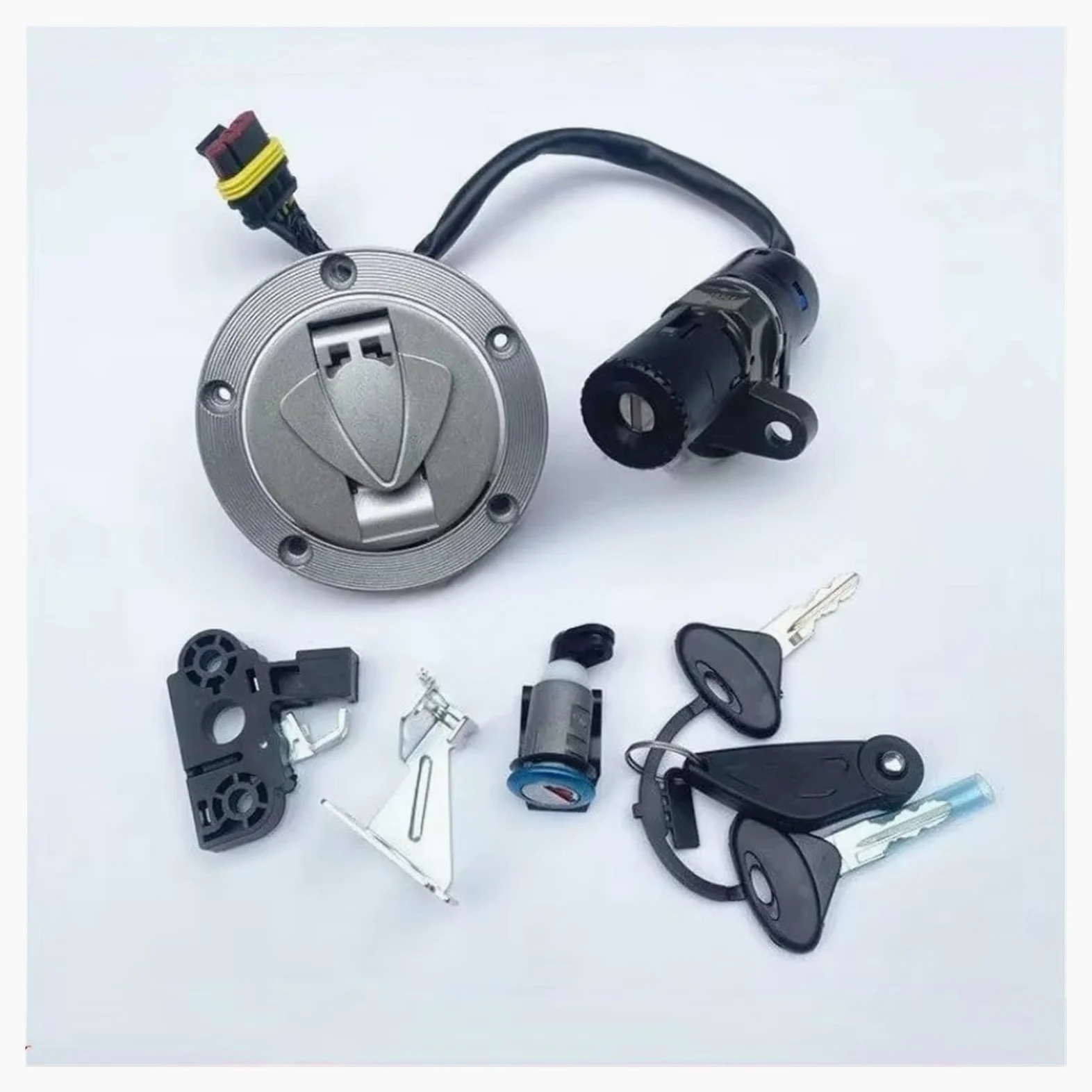 Interruptor De Llave De Encendido para 502c Interruptor Encendido Tapa Gas | Interruptor encendido motocicleta tapa bloqueo asiento tapa tanque combustible juego llaves Kit