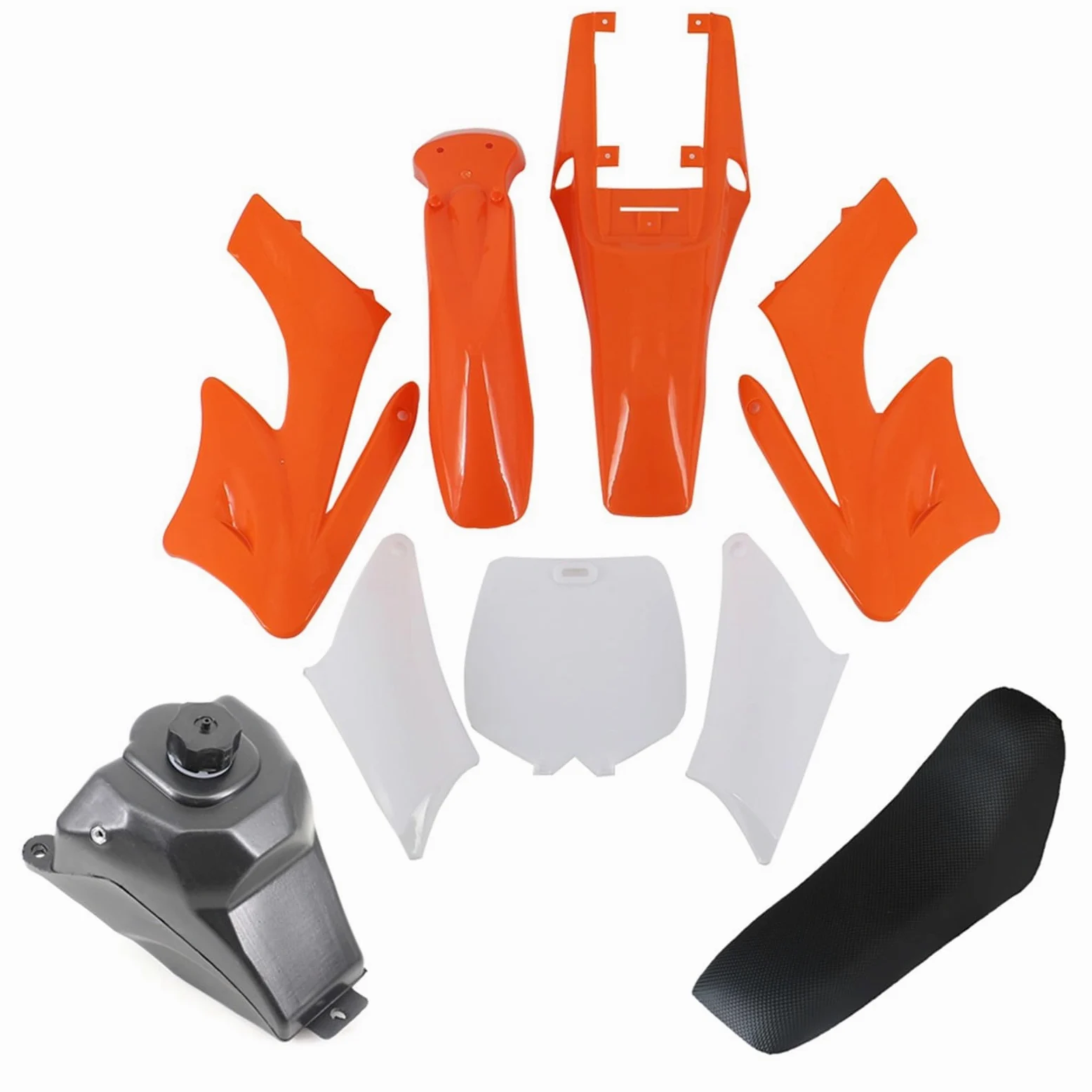 Deflector Aire Compatible con Motor Apollo 47 49cc, 2 Tiempos, Dirt Pocket Bike, Cubierta de plástico para Motocicleta, Kits carenado, Guardabarros, Asiento