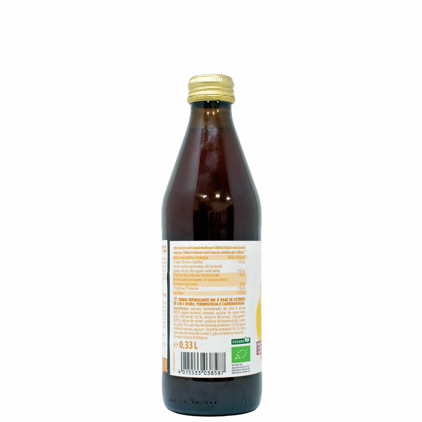 Voelkel Kombucha Cereza Y Menta Bio 330ml 6-pack