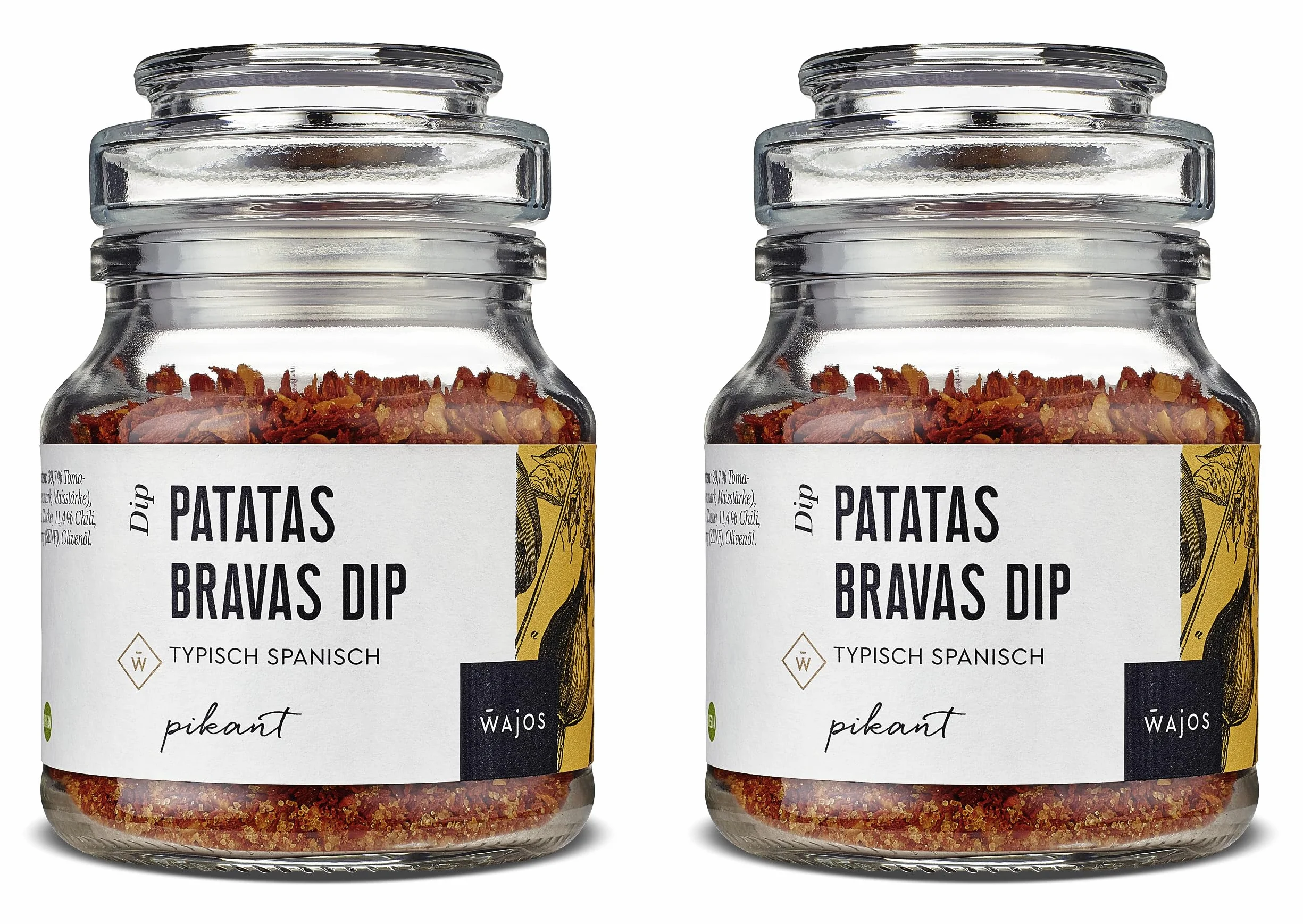 Wajos Patatas Bravas Dip Vegan Doppelpack 2x 90g pikante Dip spanische Feinkost