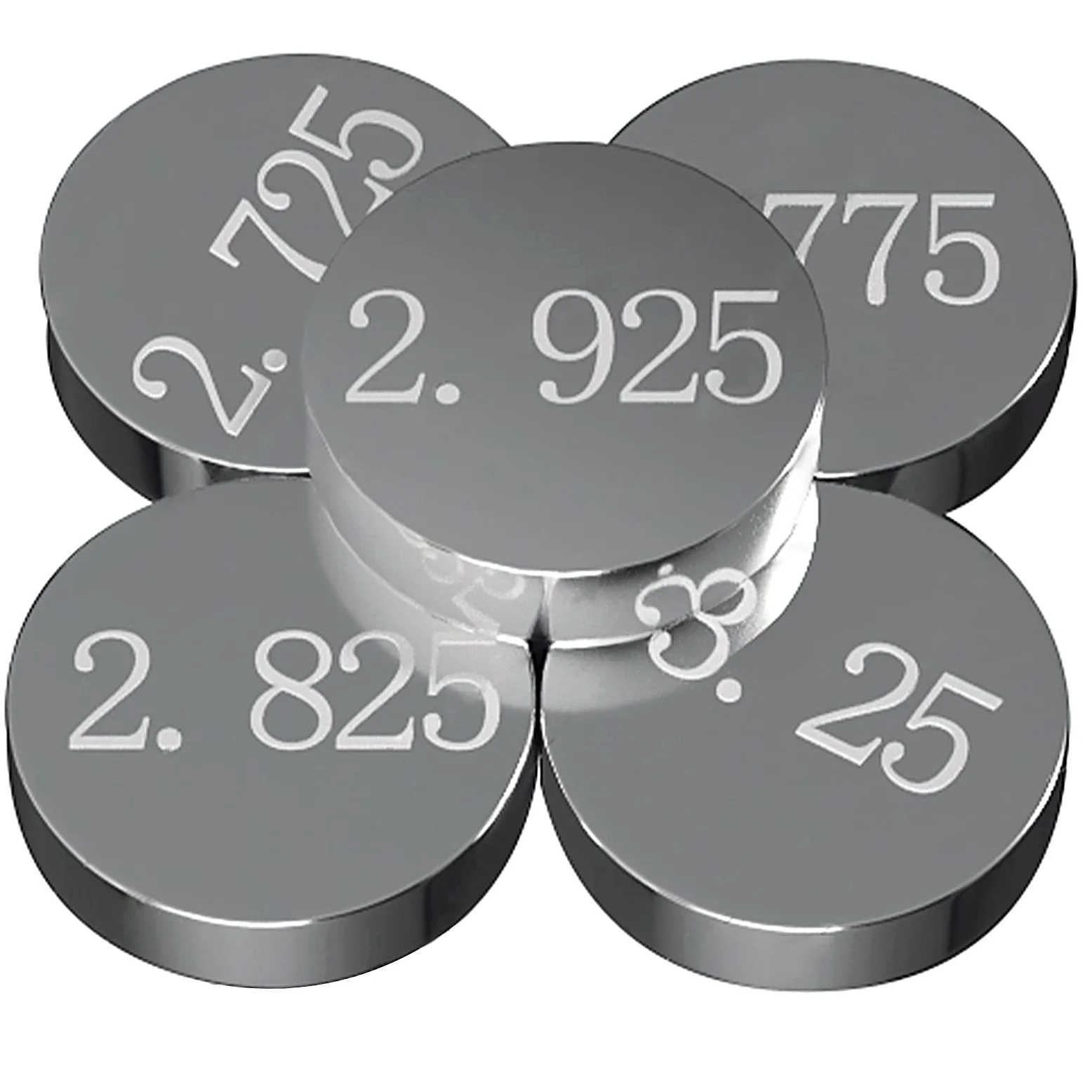 Road Passion 7.48mm Válvulas Cuña Kit 1.225mm-3.475mm Incremento 0.05mm para Suzuki RF600 1994-1996 RF900 1994-1997 RMZ250 2004-2012