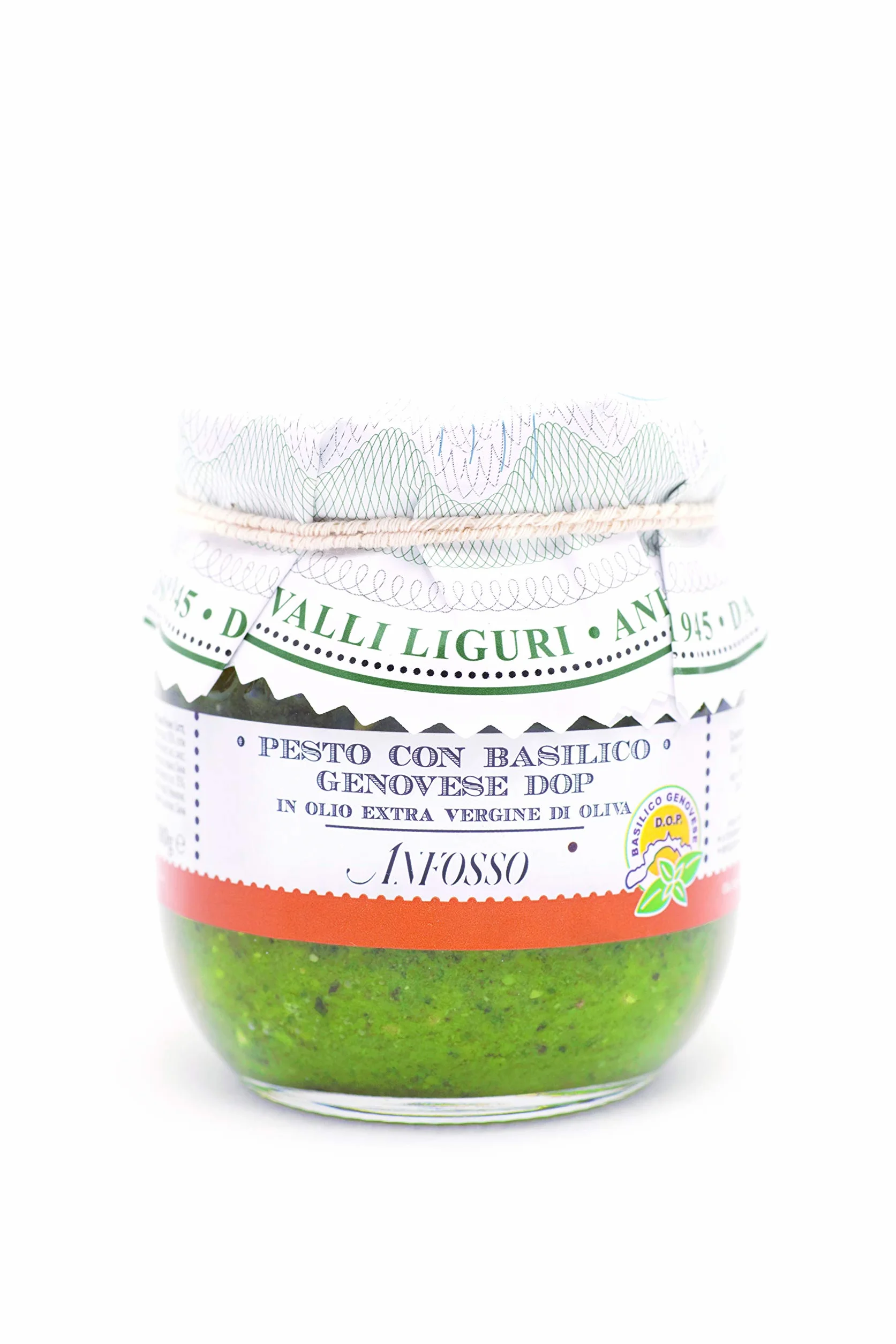 Pesto Con Albahaca Basilico Genoves Dop Aceite De Oliva Virgen Extra 180 Gr