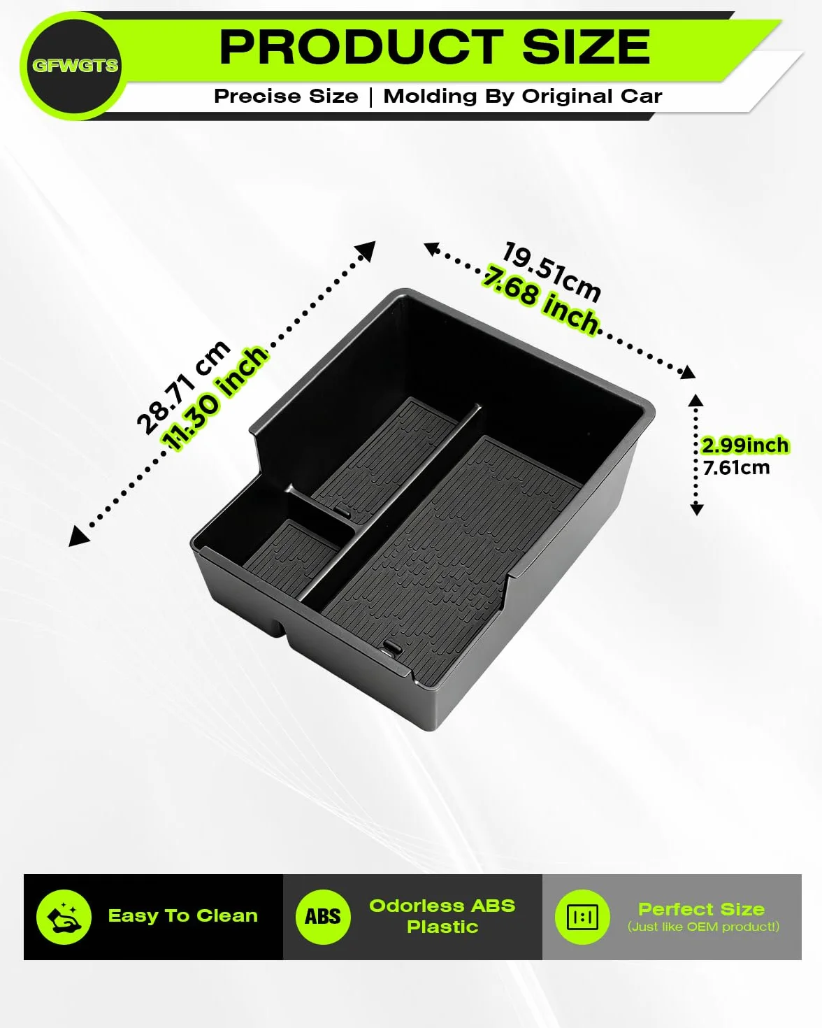 Compatible con BYD Atto 3 EVO 2026 2027 consola central, guantera, reposabrazos, caja de almacenamiento central, bandeja organizadora, para accesorios BYD Atto 3 Evo (no para Atto 3 2025)