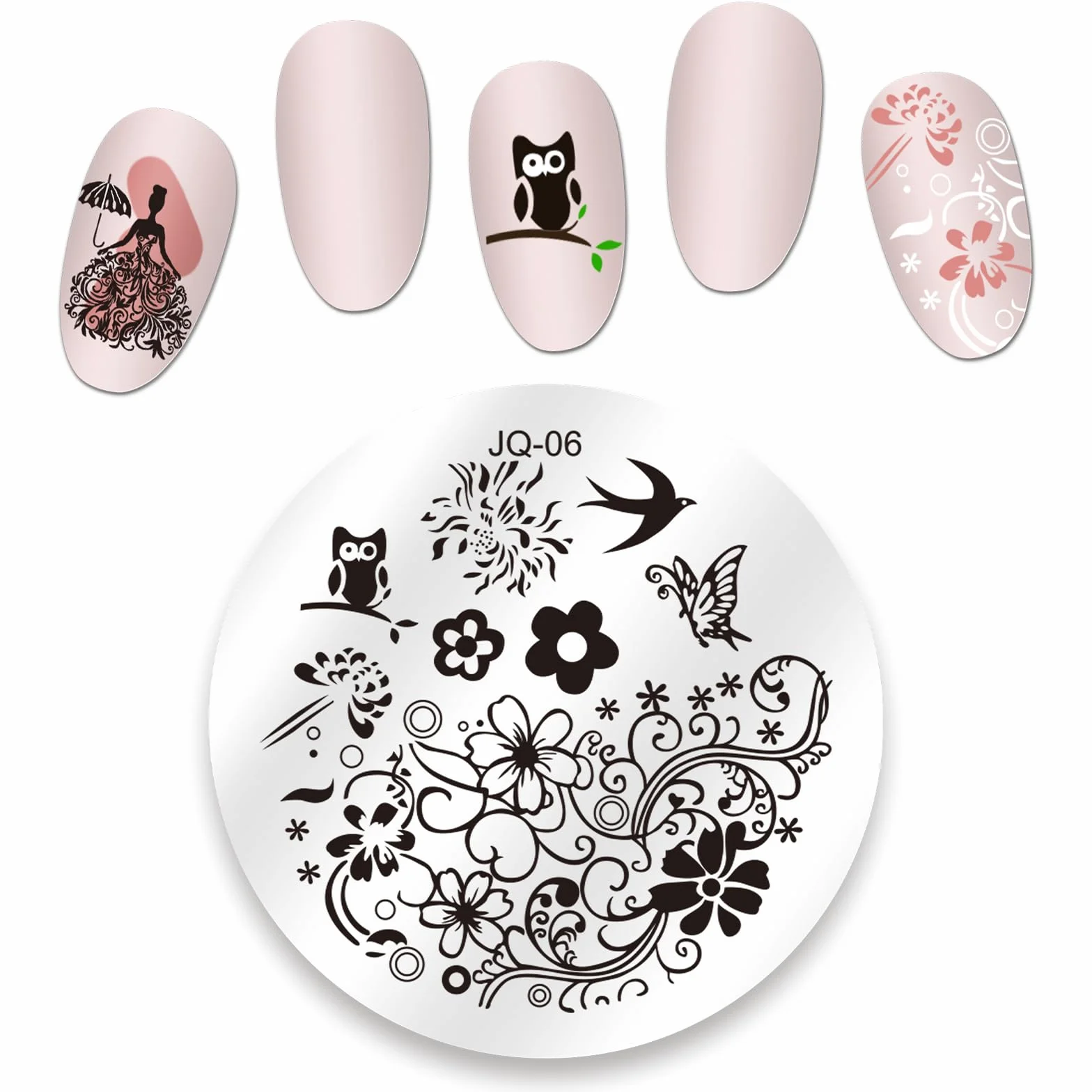 Biutee Nail Art Stamping 30 Placas con Sello y Rascador, Estampacion Uñas