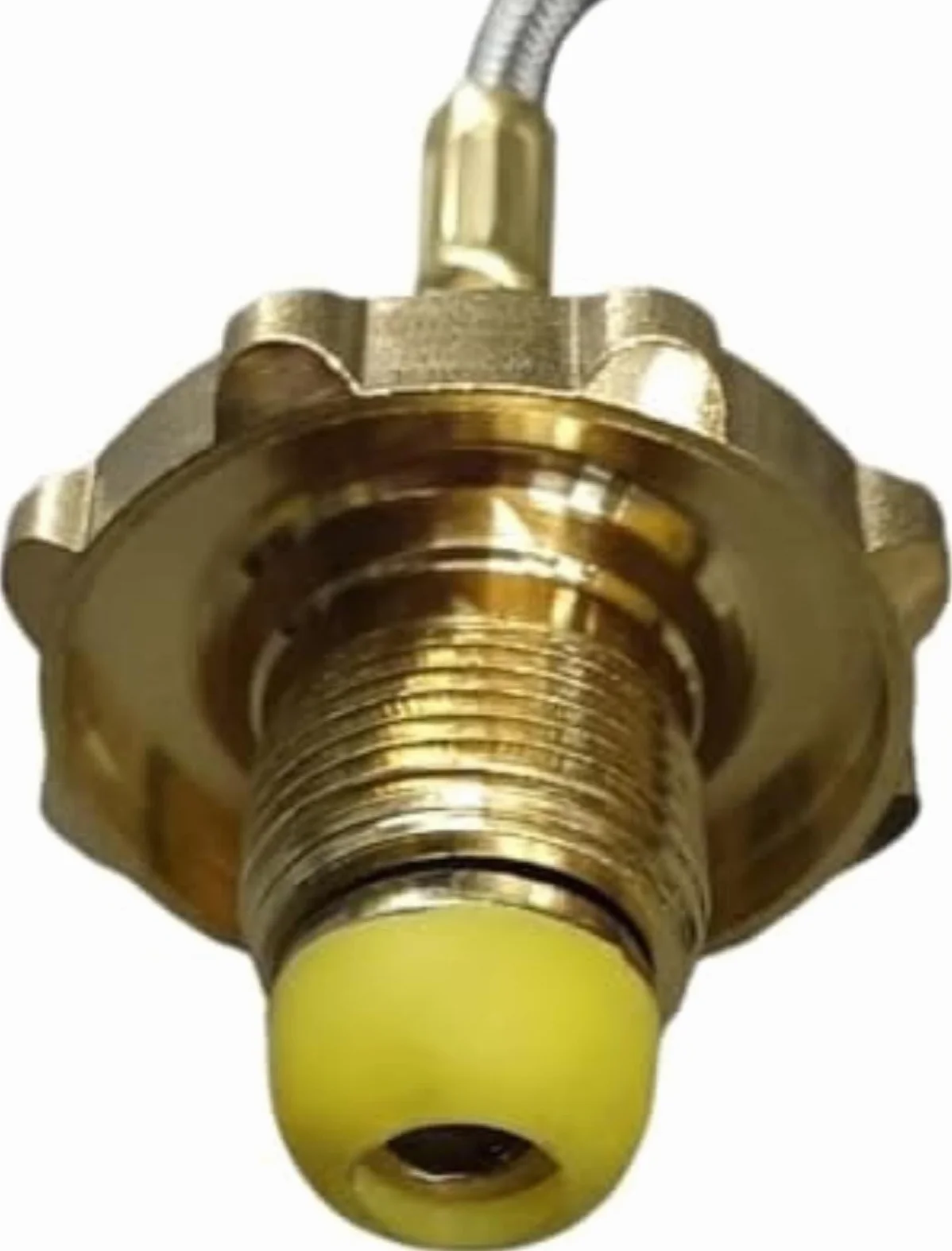 Tubo de conexión de gas Manguera trenzada de acero inoxidable Acoplador de cilindro de gas plano Botella de conector de campamento de picnic, para tanque manguera flexible de escape de