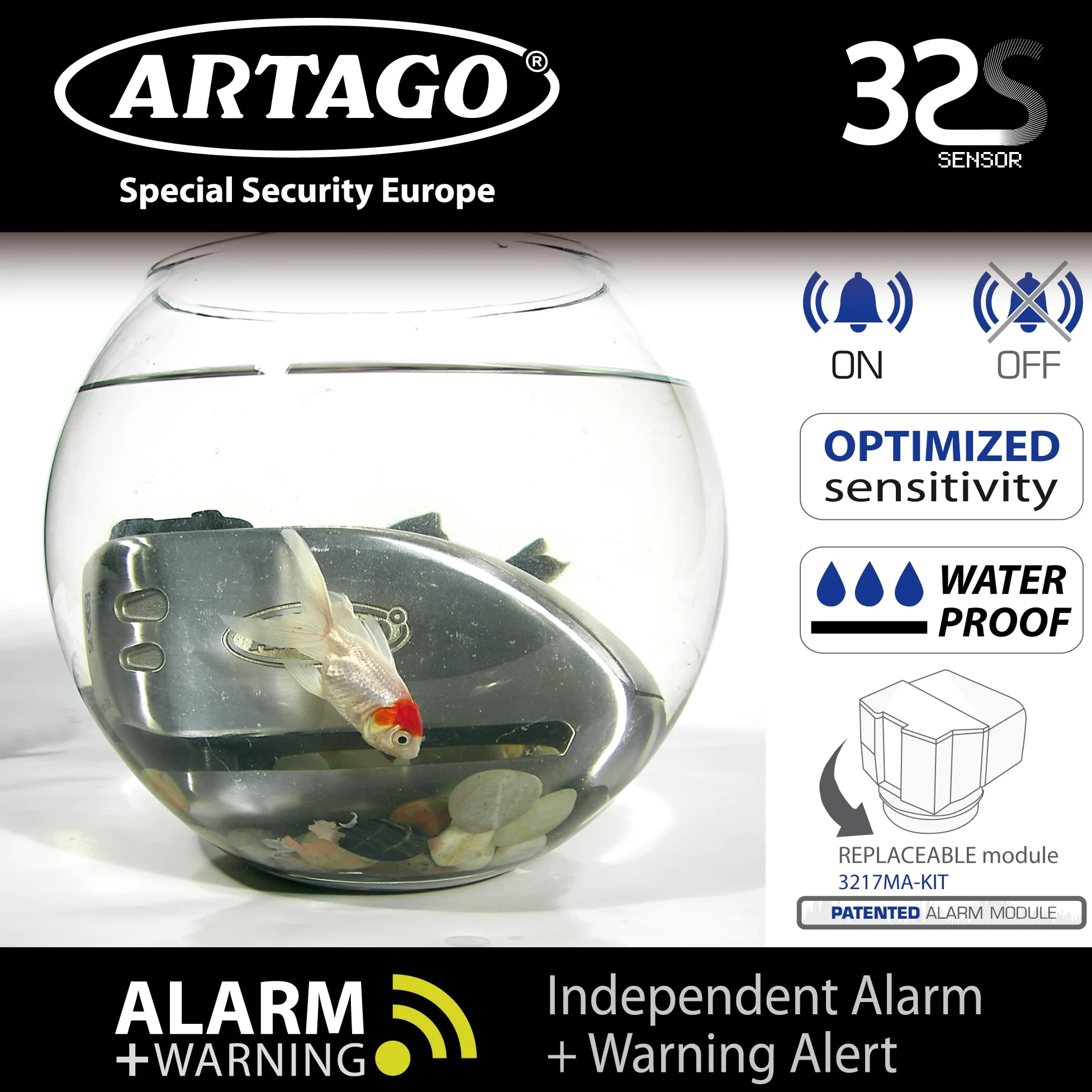 Artago 32S2 Pack Candado Antirrobo Disco con Alarma 120db Alta Seguridad + Soporte para Yamaha MT-07 y Tracer 700, Homologado Sra
