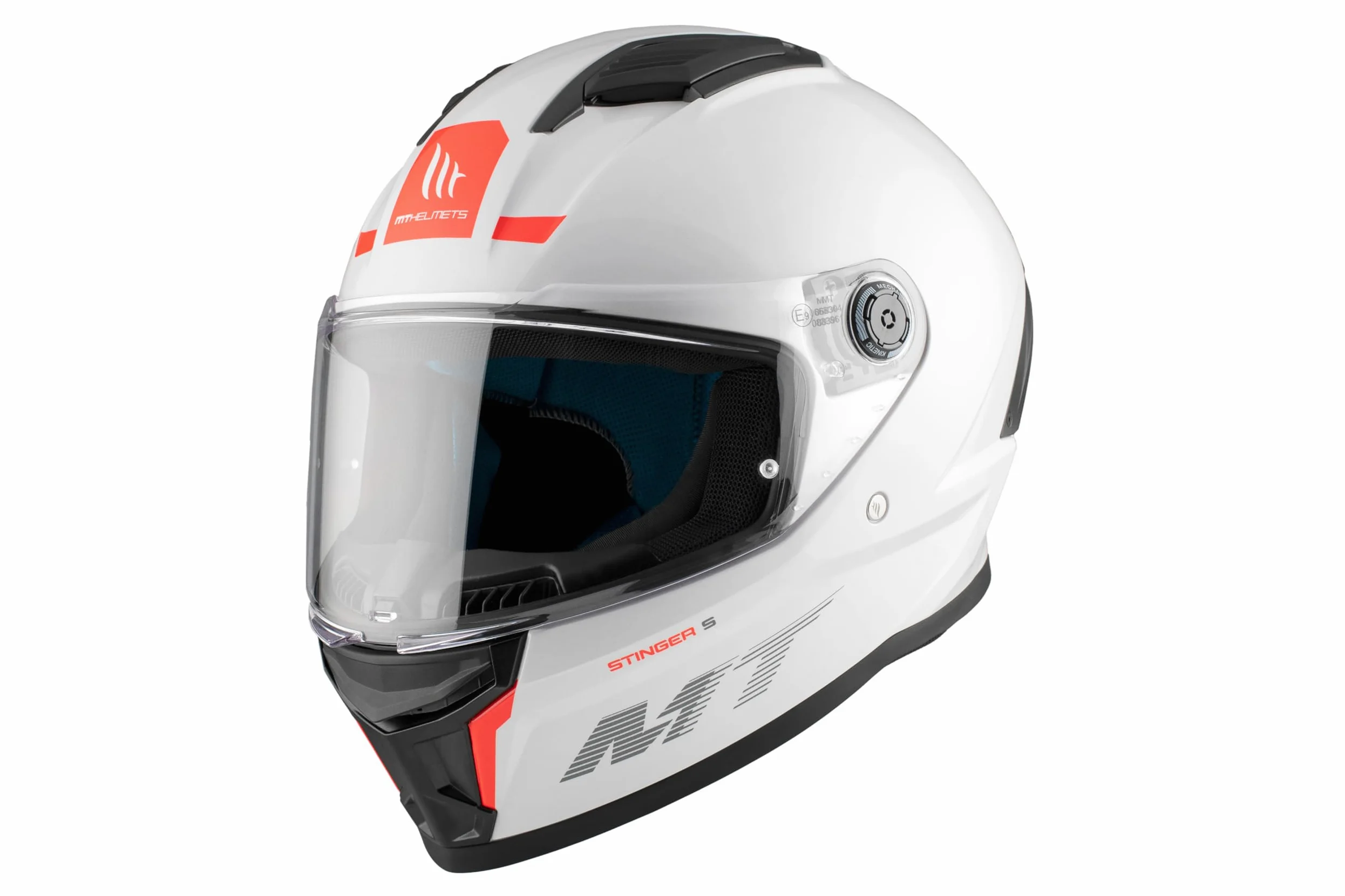 MT Helmets Stinger 2 – Casco Moto Integral Deportivo con Pantalla Antivaho Compatible con Pinlock, Visor Solar Full Vision, Interior Lavable y Calota HIRP | Homologado ECE 22.06 & Dot