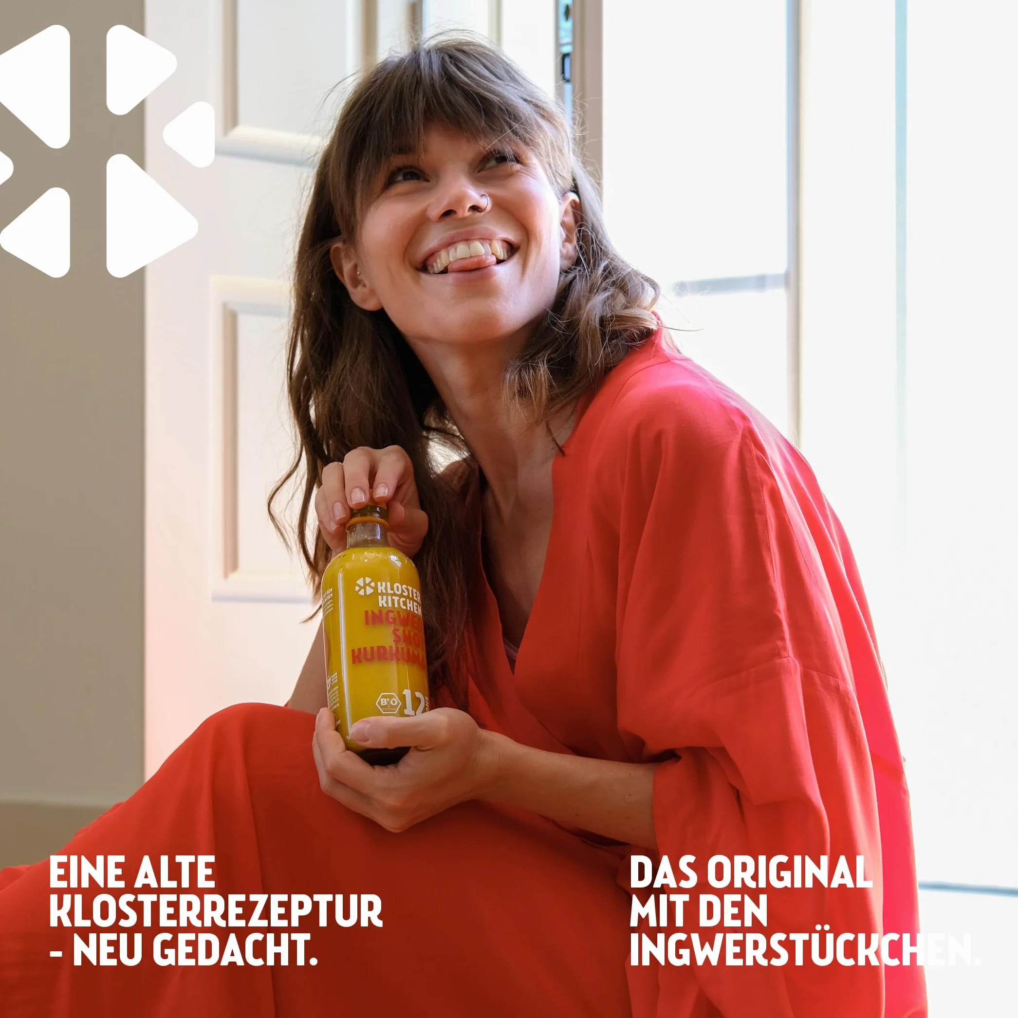 Kloster Kitchen Bio Jengibre Shot Cúrcuma 1SHOT 28x 30 ml Vegano Sin Aditivos
