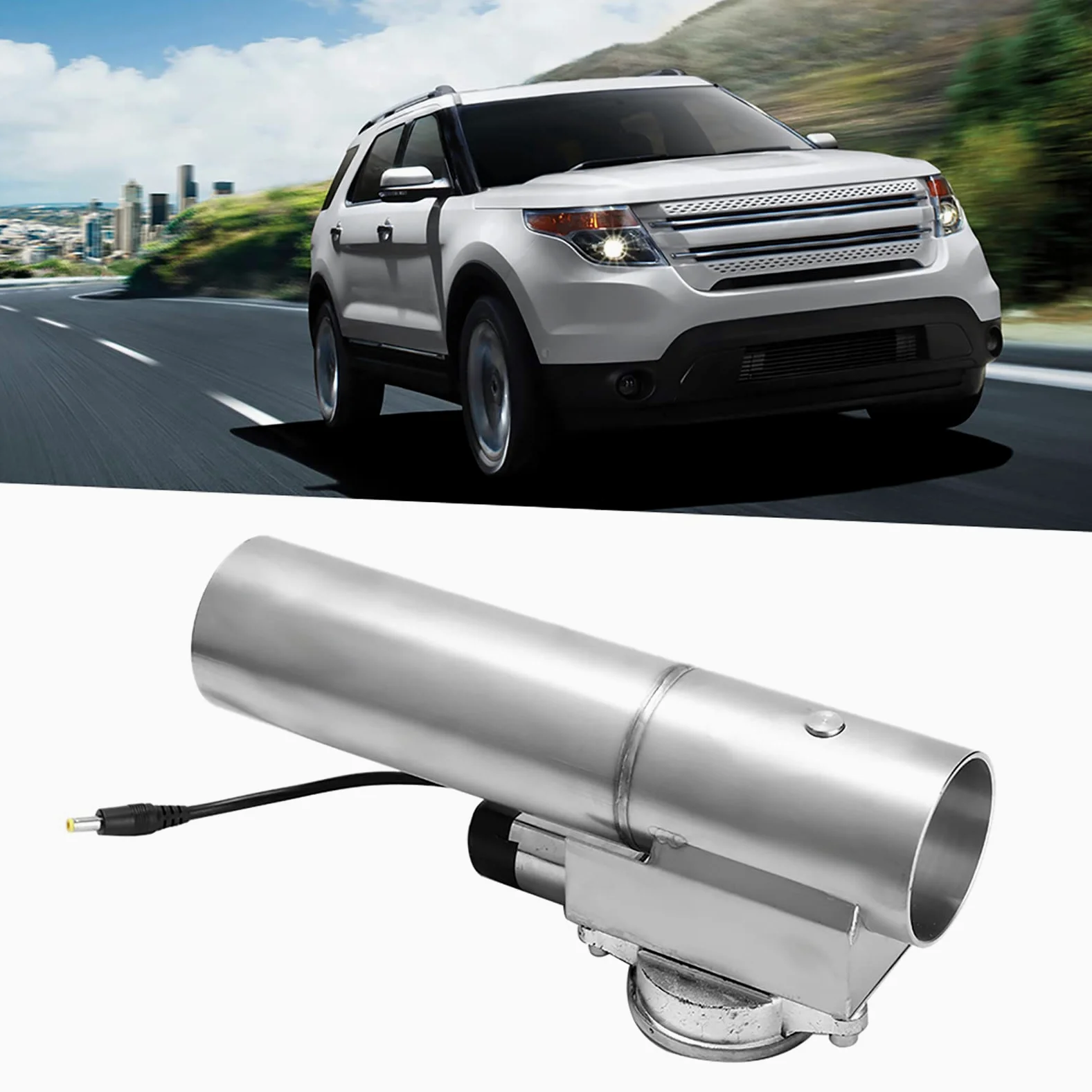 Válvula de Escape Eléctrica, Tubo de Escape Eléctrico de 2,5 Pulgadas, Válvula de Corte E, Control Remoto, Kit de Válvula de Escape de Acero Inoxidable Tubo de Escape
