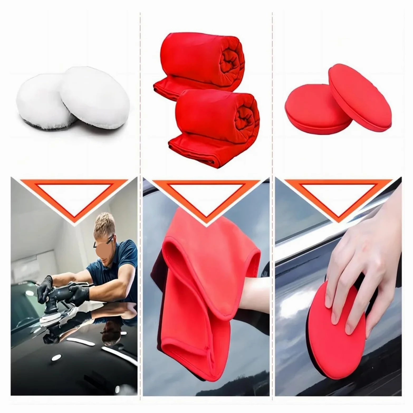 Juego de 32 cepillos de limpieza para detalles de coche, cepillos profesionales y almohadillas de pulido para interior exterior y ruedas, accesorios de coche para una experiencia de limpieza