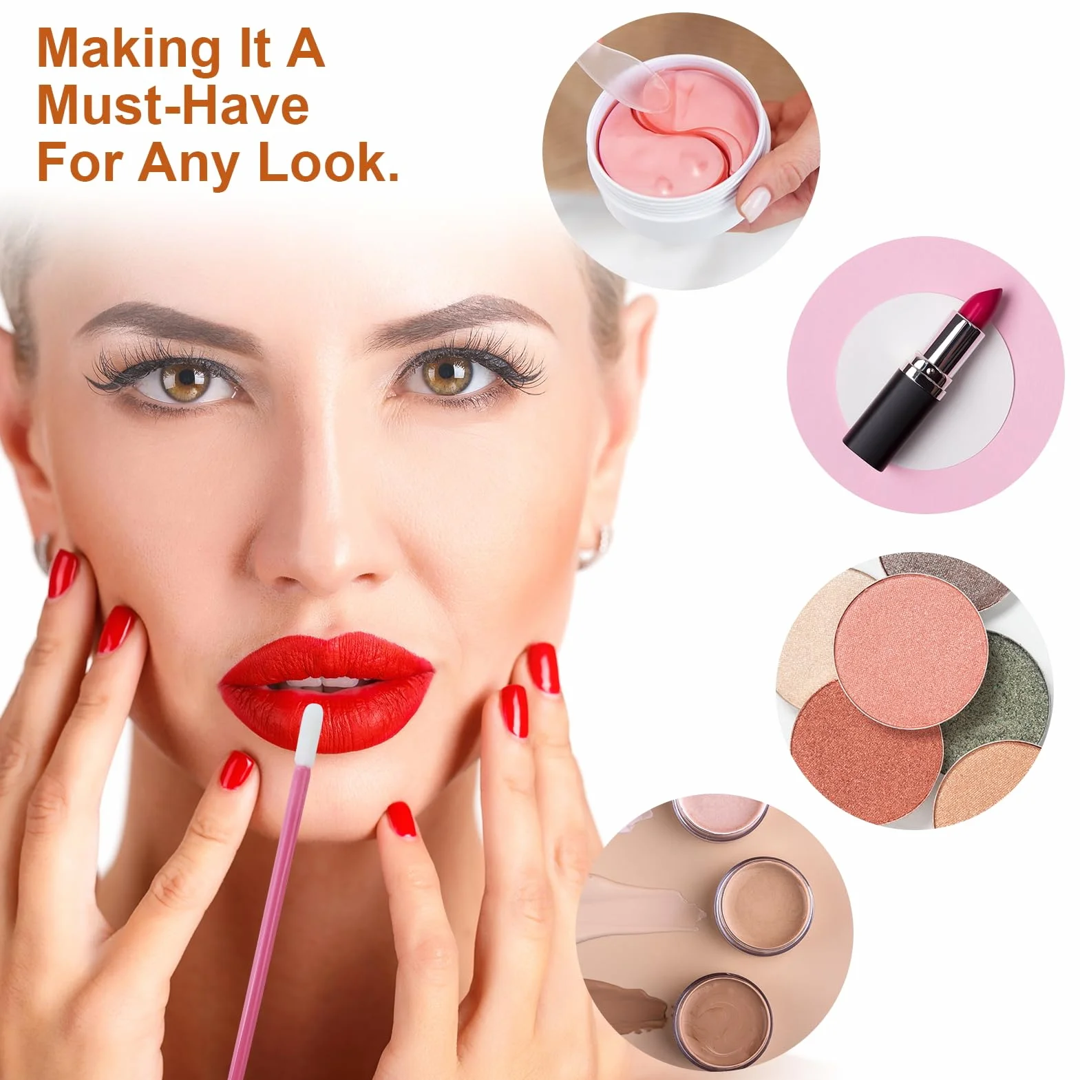 Pinceles desechables para labios aplicador de pintalabios corrector