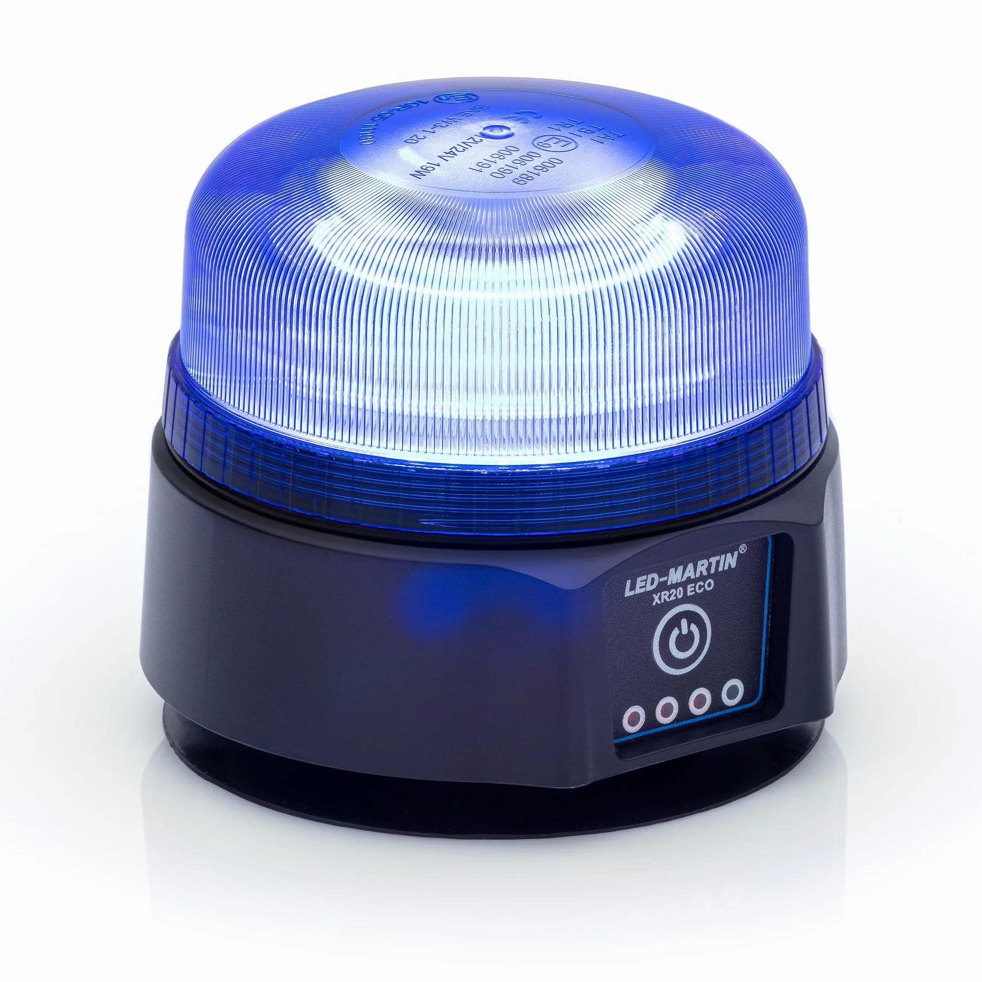 XR20 Eco - Lámpara giratoria (220 km/h, con imán, con batería, certificado DEKRA), color azul