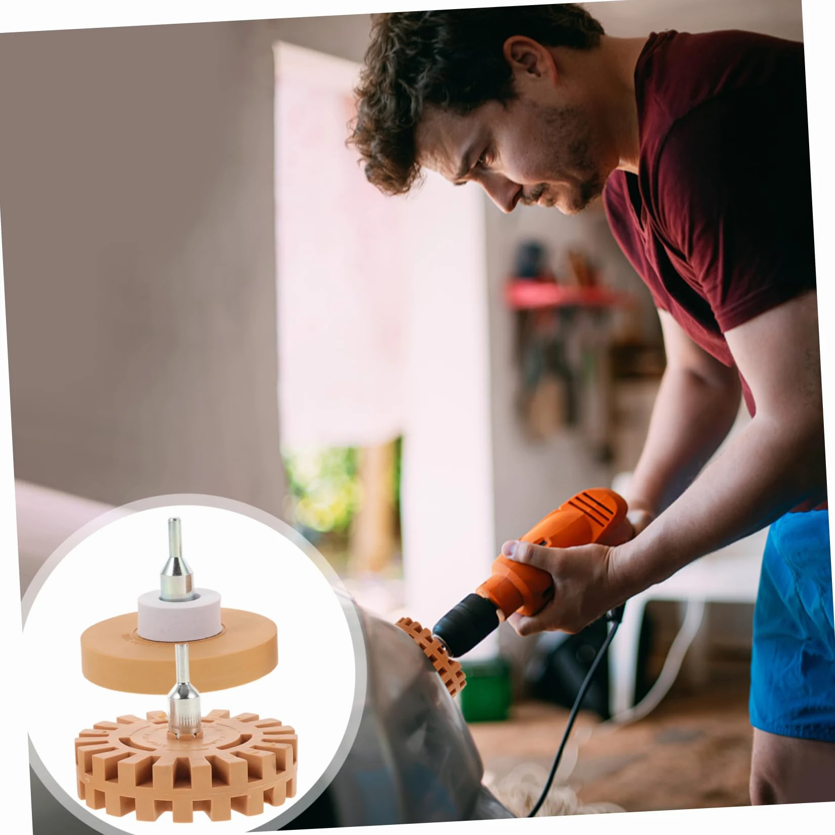SOLUSTRE 10piezas Ruedas De Borrado para Adhesivos y Calcomanías Eliminador De Pegamento Rueda Eraser para Superficies Variadas Kit De Herramienta De Limpieza
