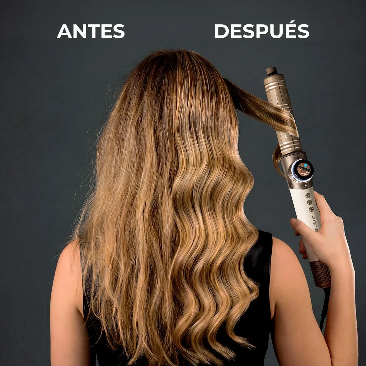Cecotec AirGlisse 8in1 Cepillo de Aire Moldeador Multifunción 1400W 110000rpm Negro