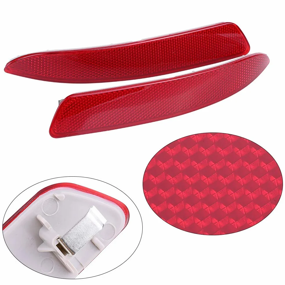 Reflector de parachoques trasero apto para E70 X5 2007-2013 OEM 63217158949 63217158950 catadioptrico coche izquierdo catadioptrico derecho 6j 2007 x5 rear reflector light ref