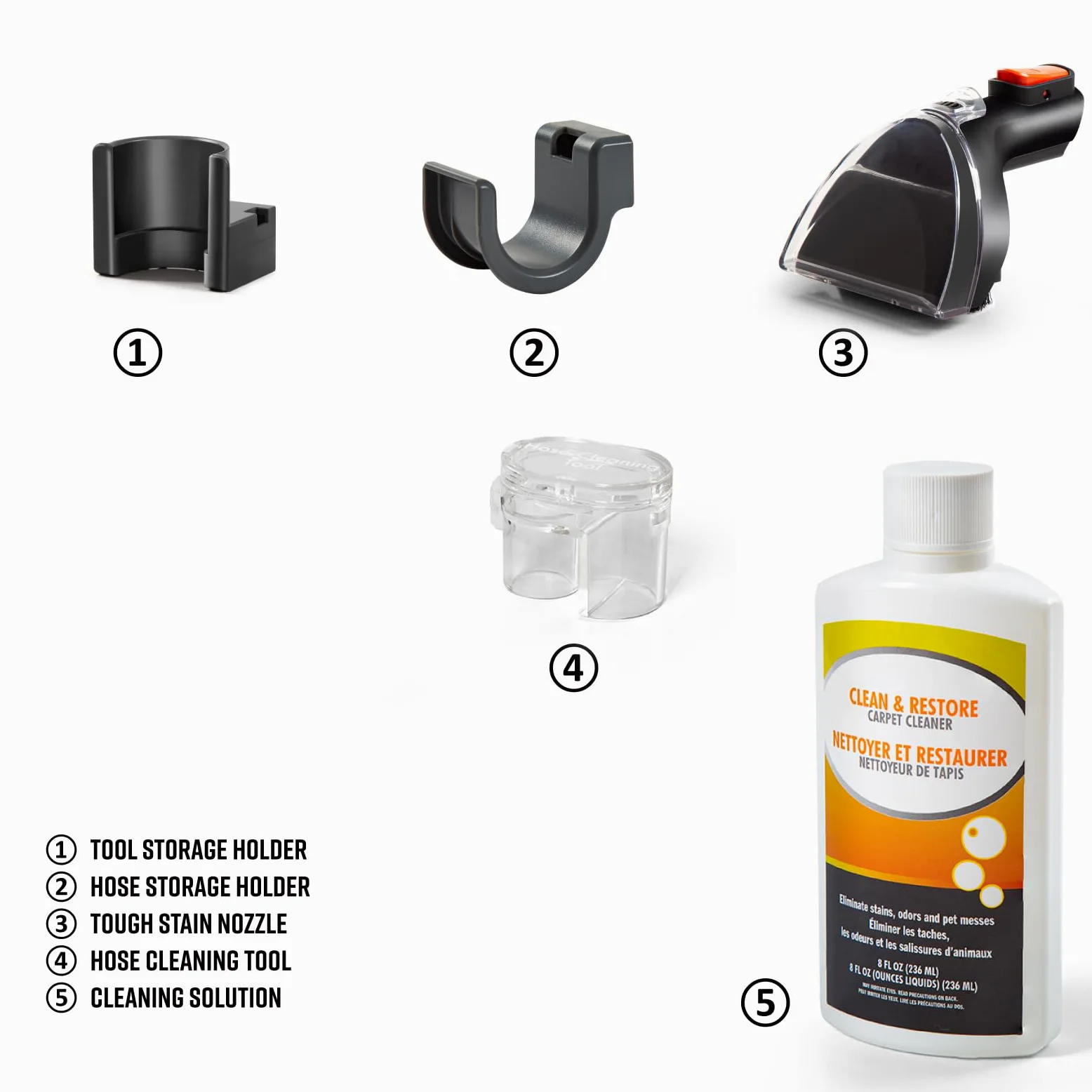 Armor All SCC301 0901 - Limpiador de tapicería y alfombras, detallador de automóviles y automóviles con herramientas para mascotas, alfombras y sofás