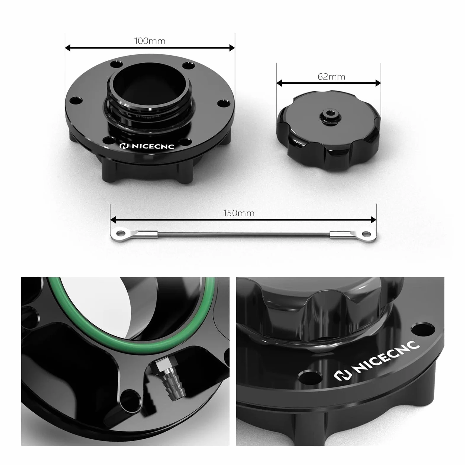Kit de tapón de llenado de Aceite y Combustible para Motor de Motocicleta KTM 790 890 Adventure R 2019-2023 790/890 Adventure R/S/Rally 2019-2023