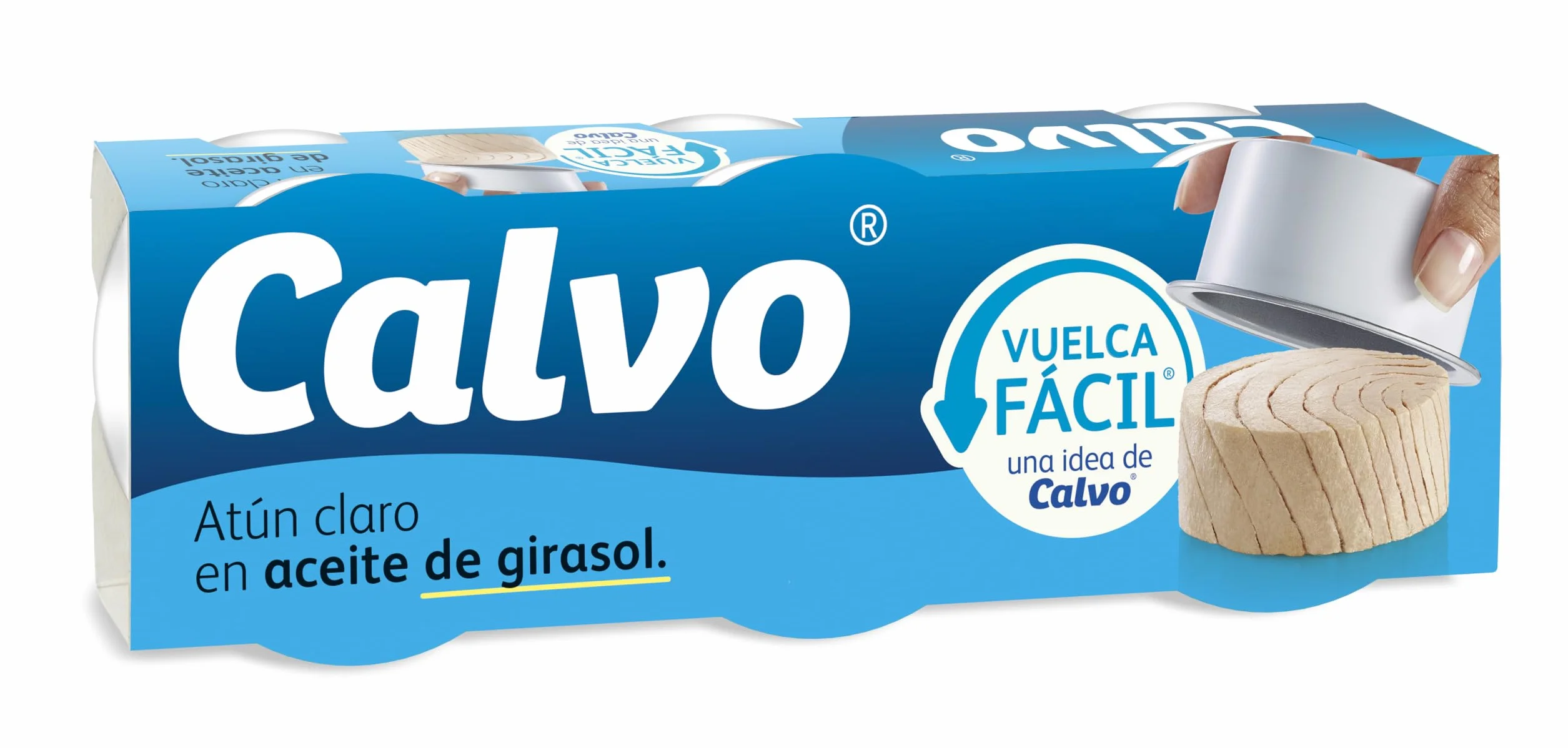 Calvo Atún Claro en Aceite de Girasol Pack 3 x 65g