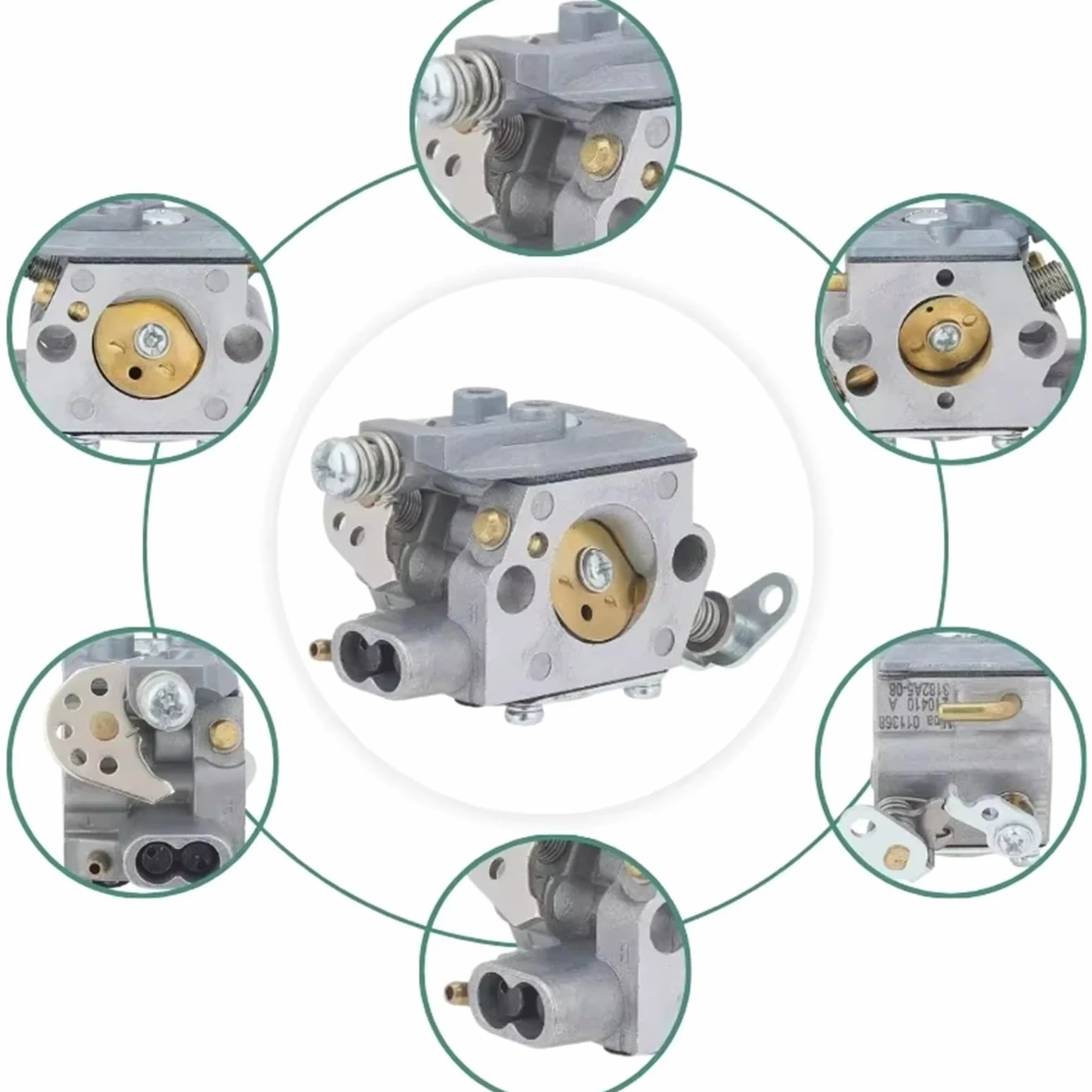 Carburador Carb Carby Kit De Carburador para Motosierra De Gasolina para Ryobi RY3714 RY3716 309376002 Kit Carburador