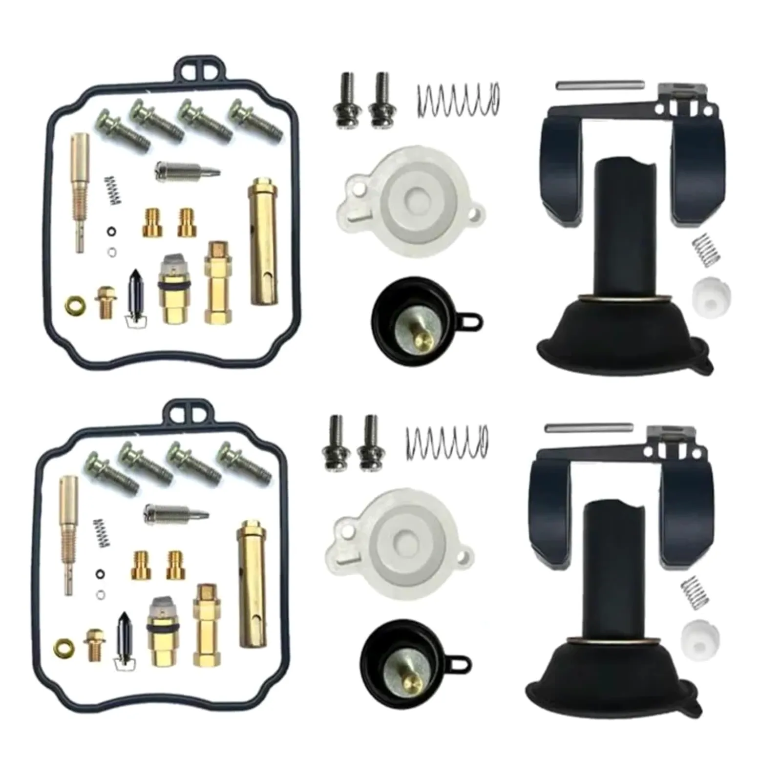 Kit Carburador Repuesto Kit De Reparación De Carburador De Cilindro De Piezas De Flotador Combustible De Motocicleta Compatible Con Yamaha Para Dragstar XVS400 4TR 5KP DS400(C Style)