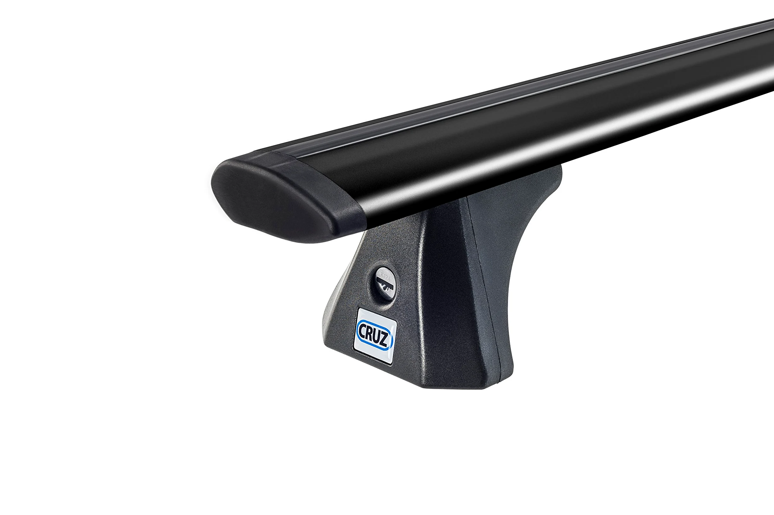 Cruz Arearicambi - Barras portaequipajes Modelo Airo Dark T aerodinamiche de Aluminio Color Negro 118cm Plateado