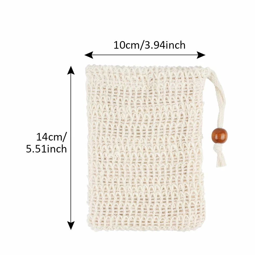 Bolsas de Jabón Natural de Sistal para Ducha - Exfoliación y Masaje - 10 Piezas