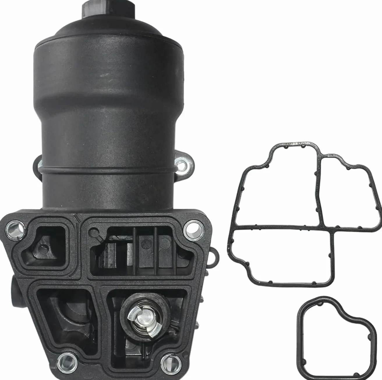 03L115389B - Carcasa de filtro de aceite con enfriador de aceite + filtro de aceite + carcasa de repuesto para A1 A3 A4 A5 A6 Q3 Q5 TT Golf VI Passat Polo Scirocco Transporter V Superb II Yeti Leon