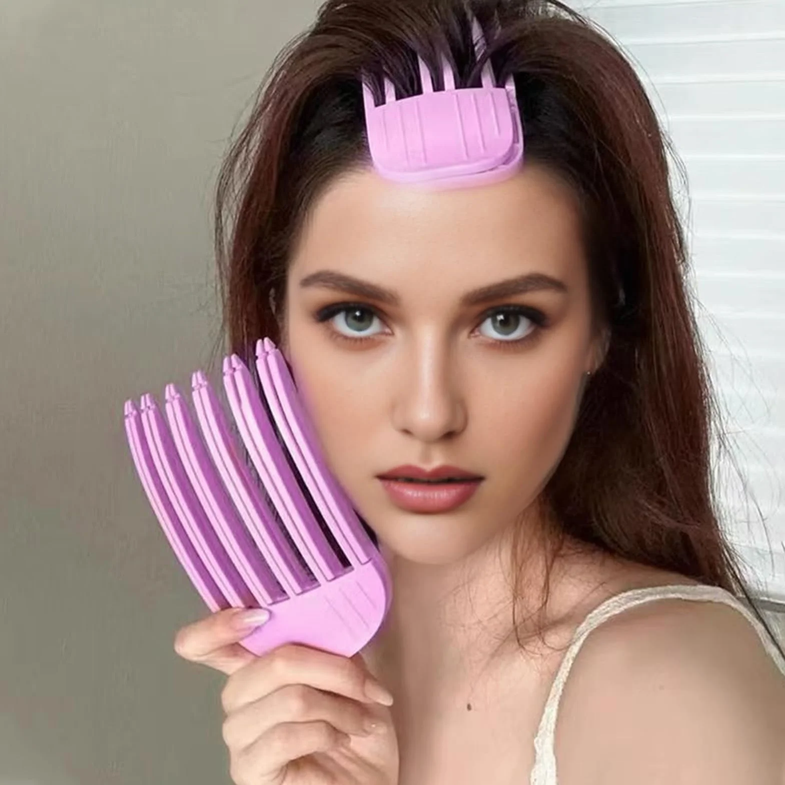 Clip de Volumen para Raíces 4 Piezas, Peines Voluminizadores de 3 y 6 Dientes, Pinzas para Cabello sin Rastro