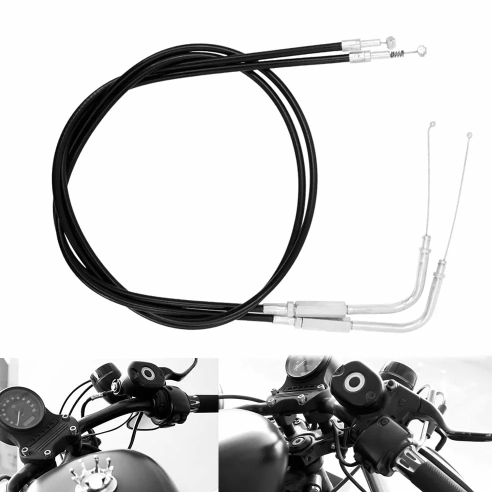 Cable de embrague para acelerador motocicleta, cables acero 90, 100, 110, 120, 130 y 150cm, línea para Sportster XL1200 XL883 Para Dyna