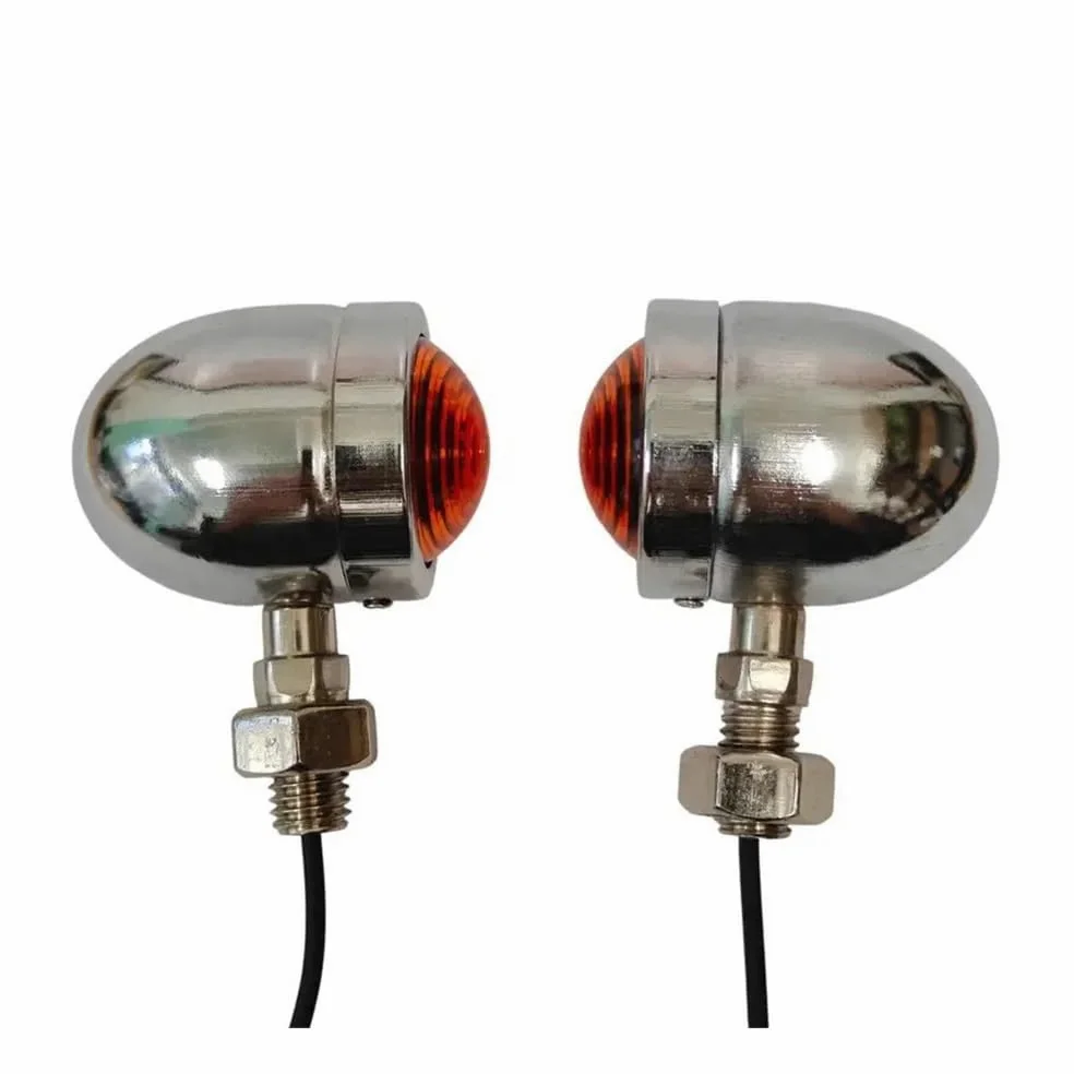 Luces Señal Giro Intermitentes universales para motocicleta | Intermitentes universales para motocicleta, 12V, 10mm, color negro, Chr, para luces de Moto, para Hayabusa GSX1300R GSX250R