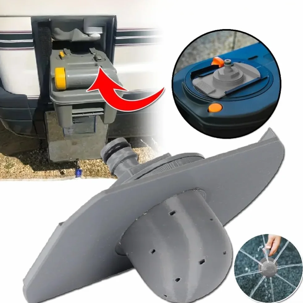 Herramienta de limpieza de inodoro para RV, cepillo de plástico eficiente para inodoros Thetford C250 y C260, kit de mantenimiento ergonómico de mango largo (1 unidad)