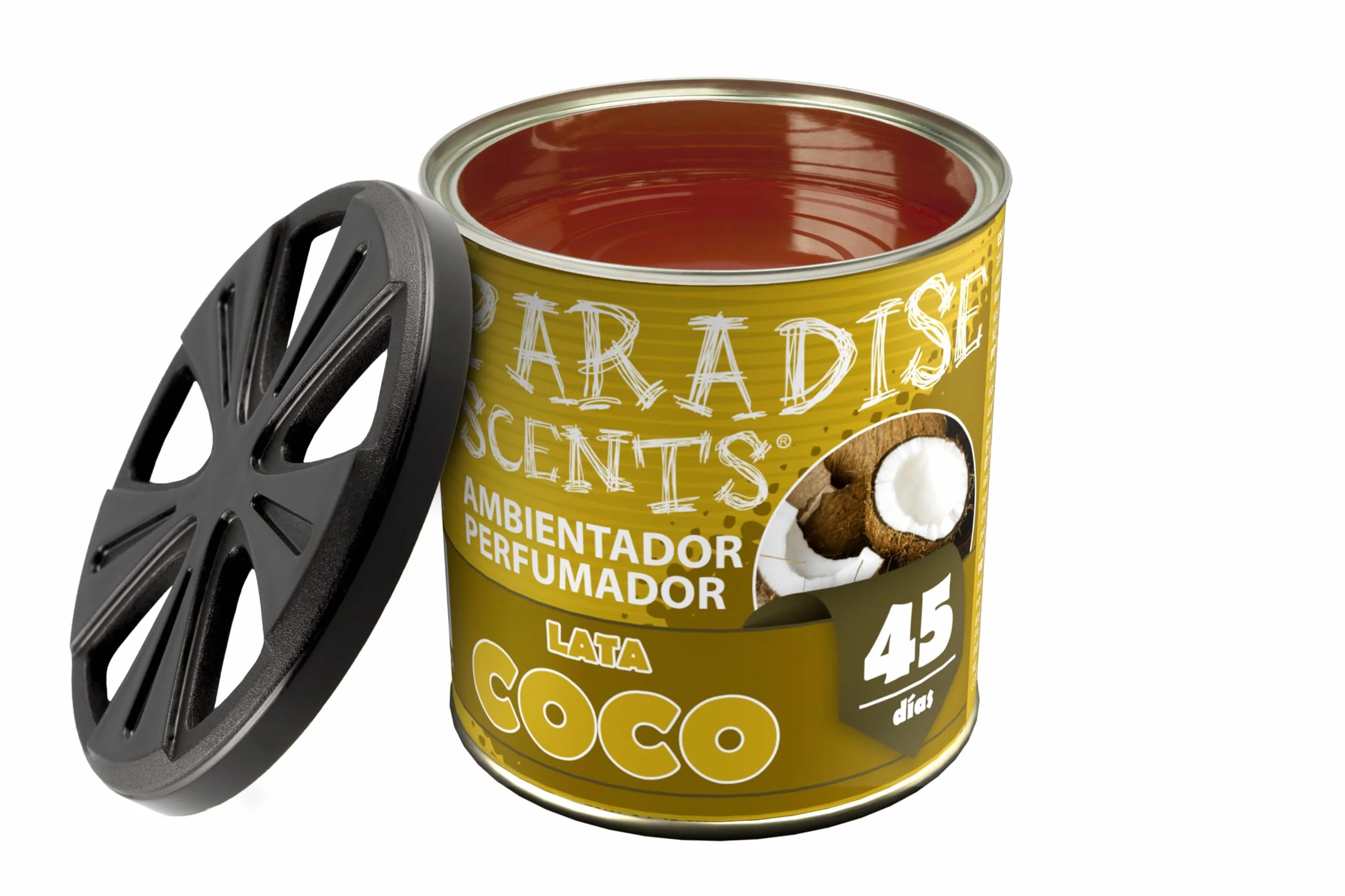 Paradise Scents Paradise PER80125 Perfumador Lata Coco, Color Ocre, 100 gr